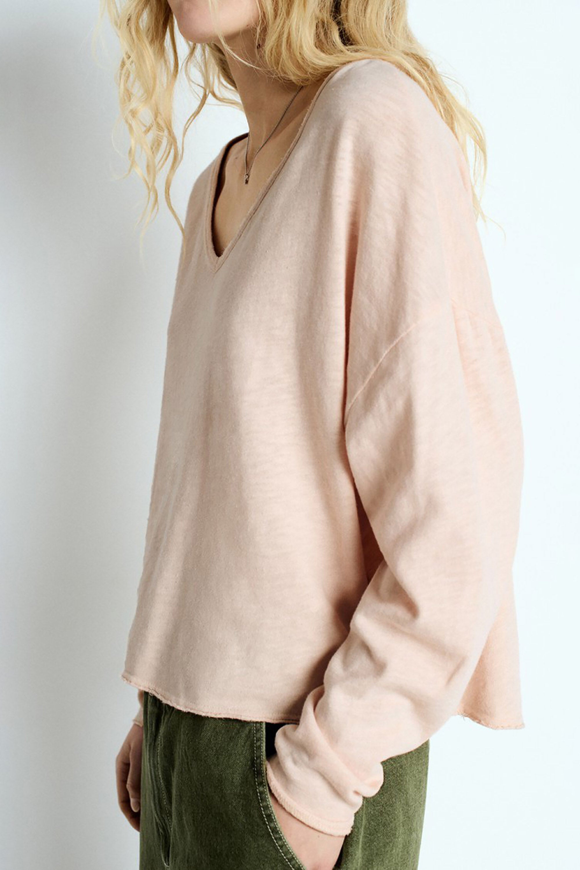  Sonoma Shirt V-Neck - Vintage Biscuit - RUM Amsterdam