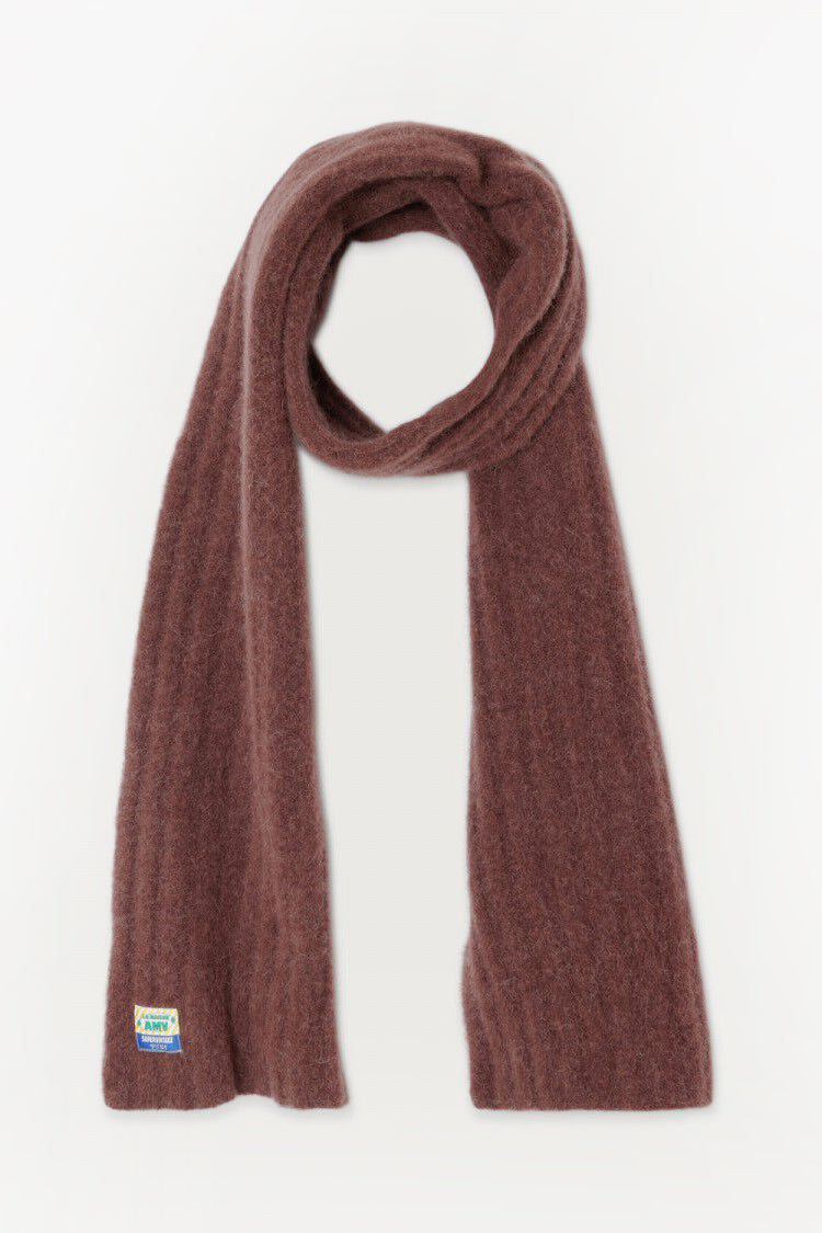  Vitow Scarf - Choco Black Melange - RUM Amsterdam