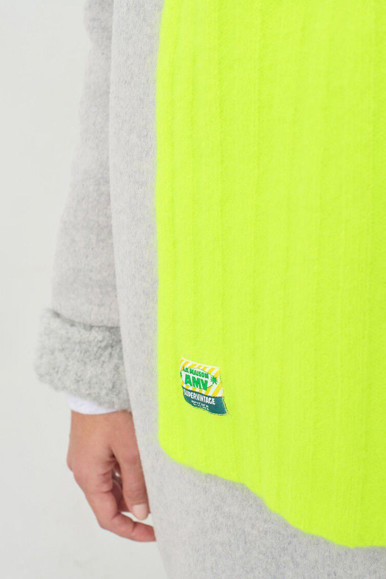  Vitow Scarf - Fluorescent Yellow Melange - RUM Amsterdam