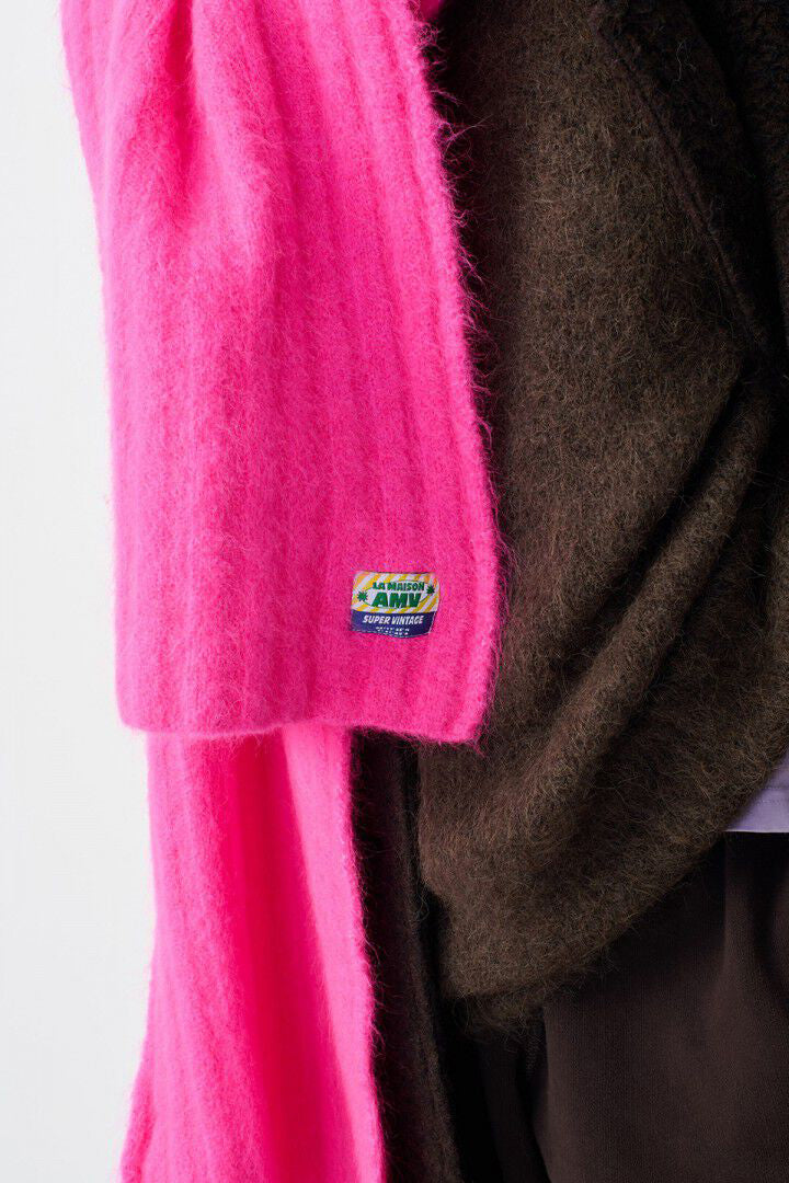 American Vintage Vitow Scarf - Pink Fluo Melange - RUM Amsterdam