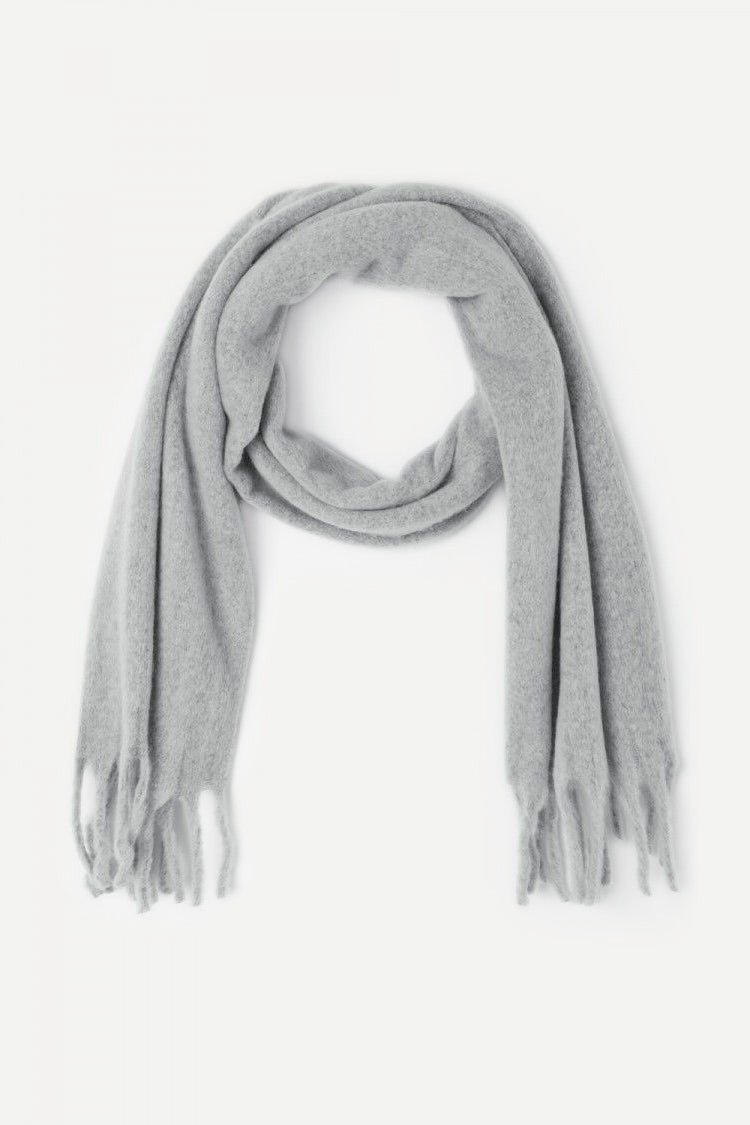 American Vintage Zinaco Scarf - Grey Black Melange - RUM Amsterdam