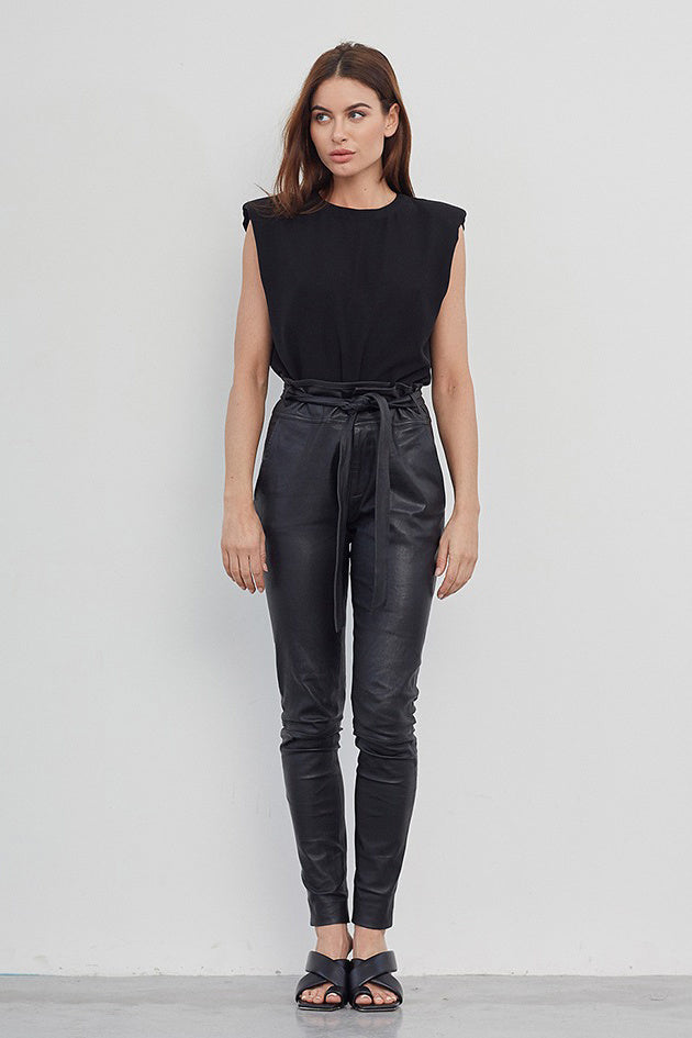 DNA Amsterdam Ann Leather Pant - Black - RUM Amsterdam