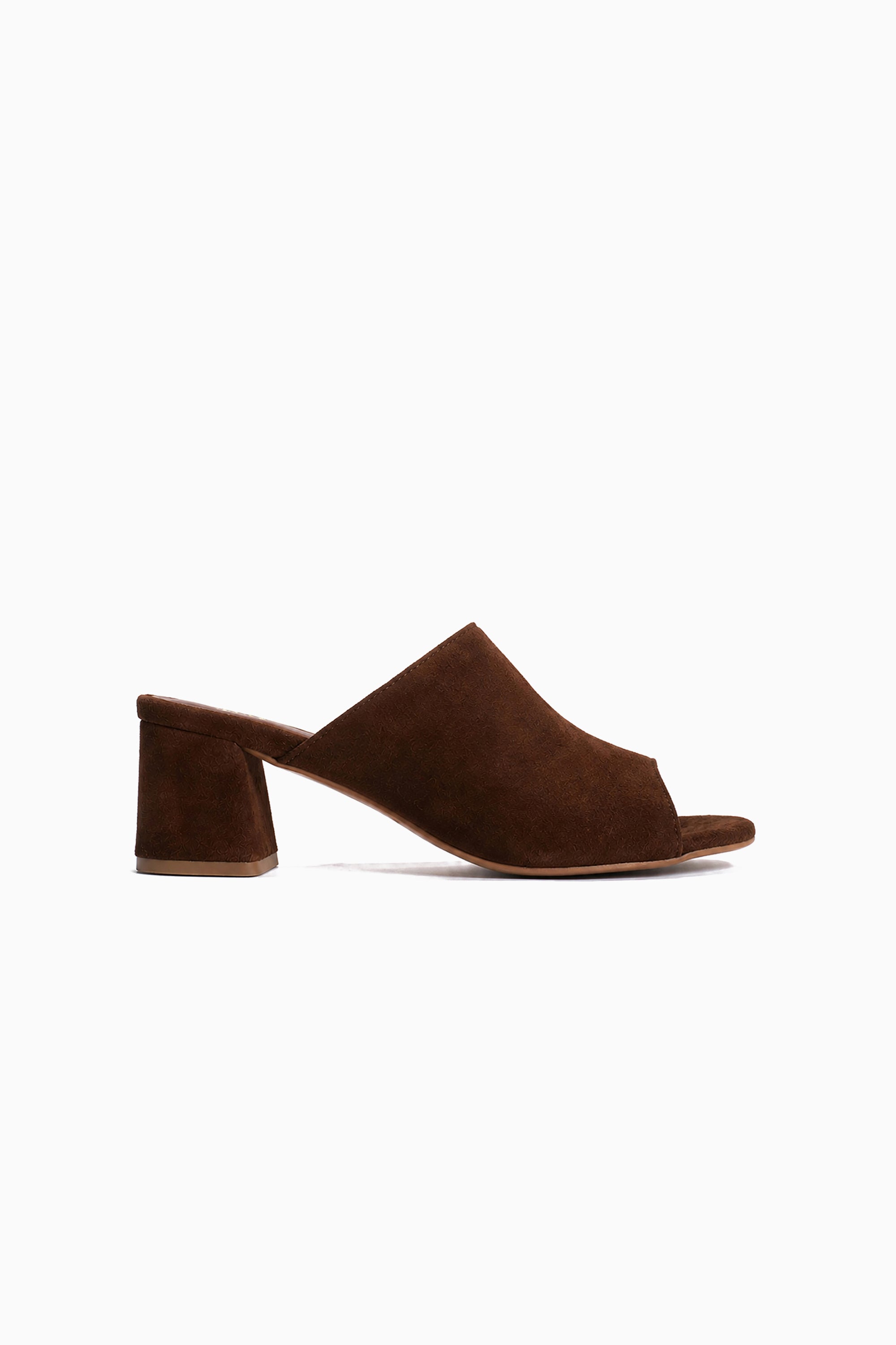 Horizon 55 Suede Heels - Chocolate