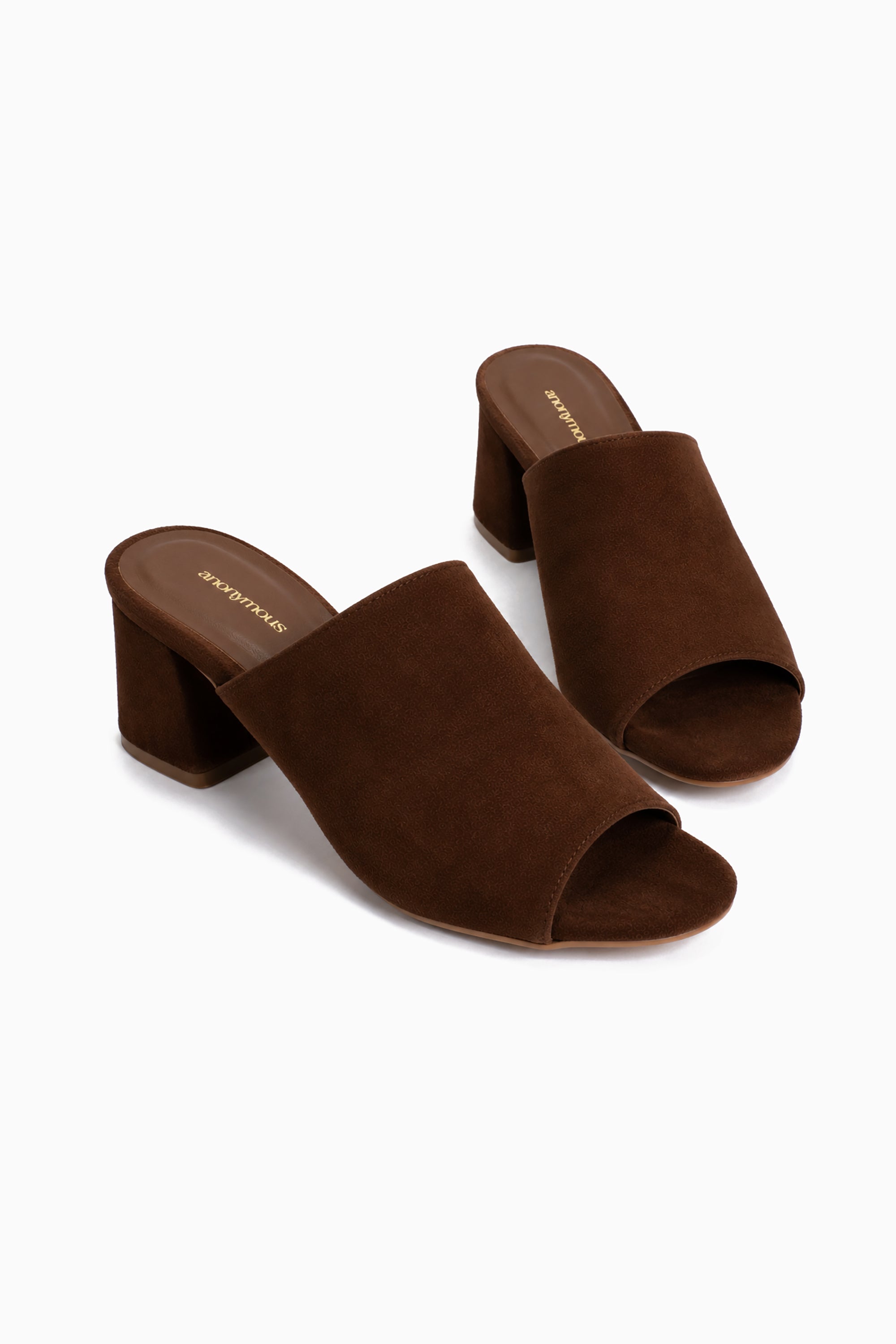 Horizon 55 Suede Heels - Chocolate