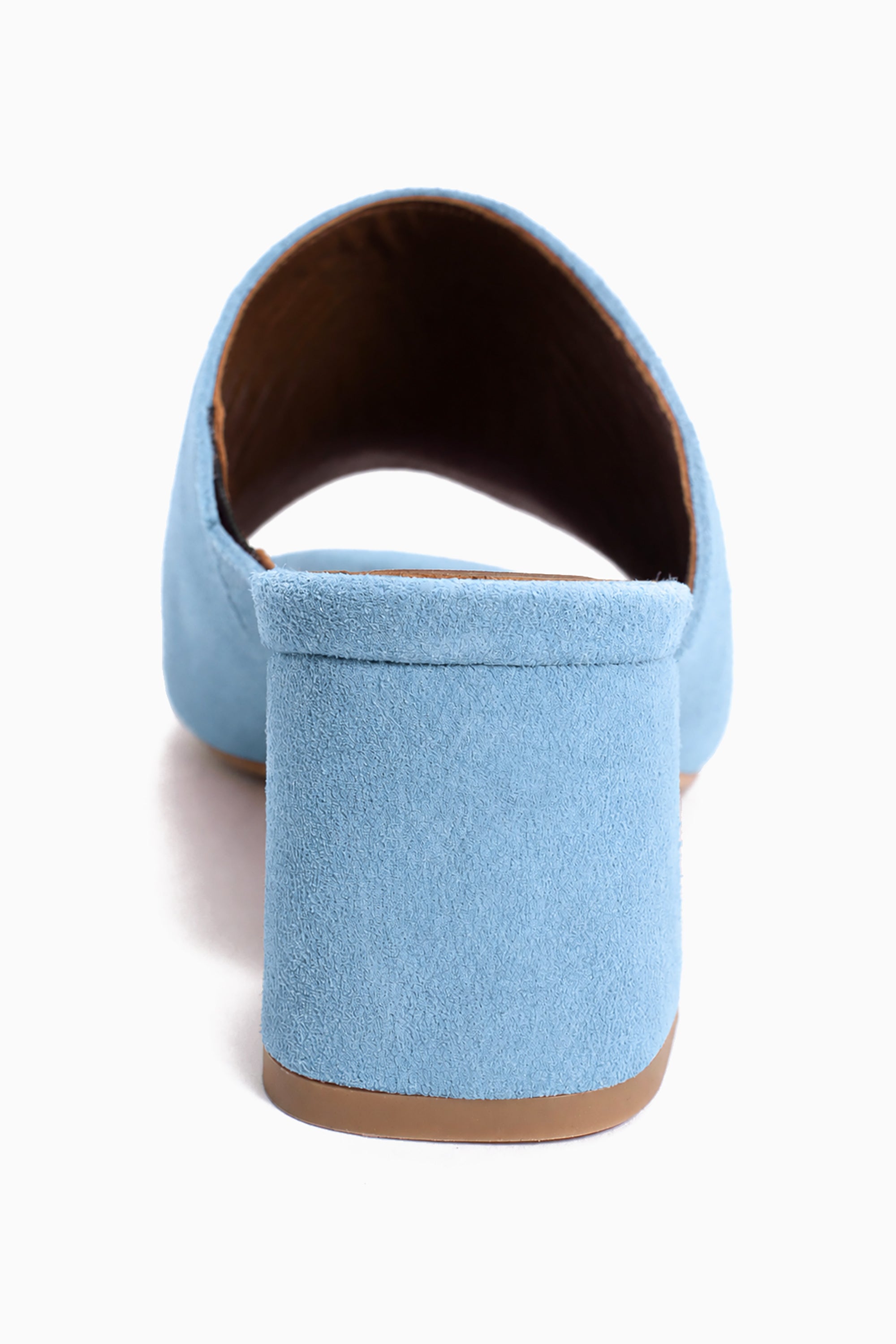 Horizon 55 Suede Heels - Porcelain Blue