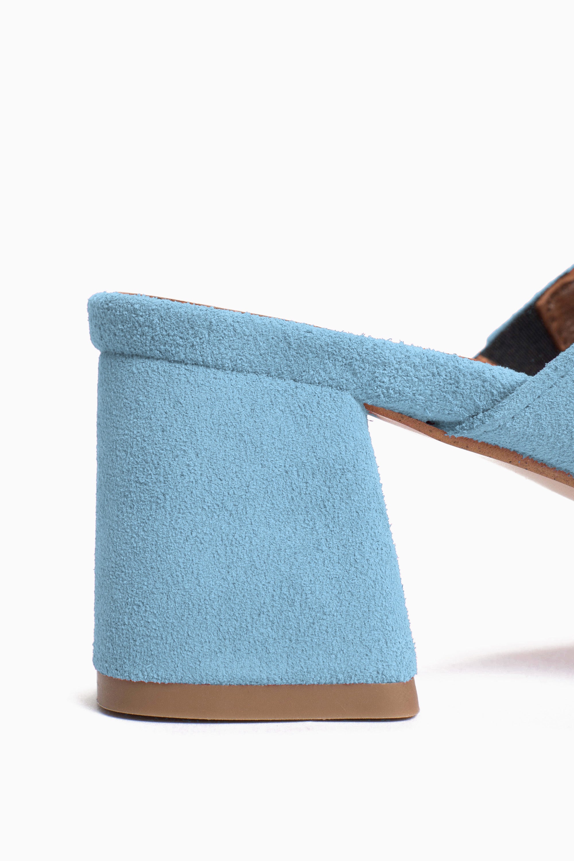 Horizon 55 Suede Heels - Porcelain Blue