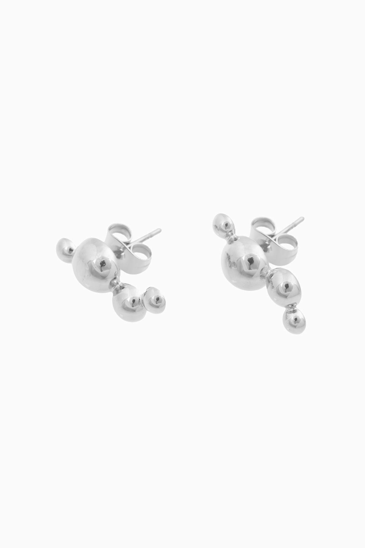 Bandhu Dot Pin Earrings - Silver - RUM Amsterdam