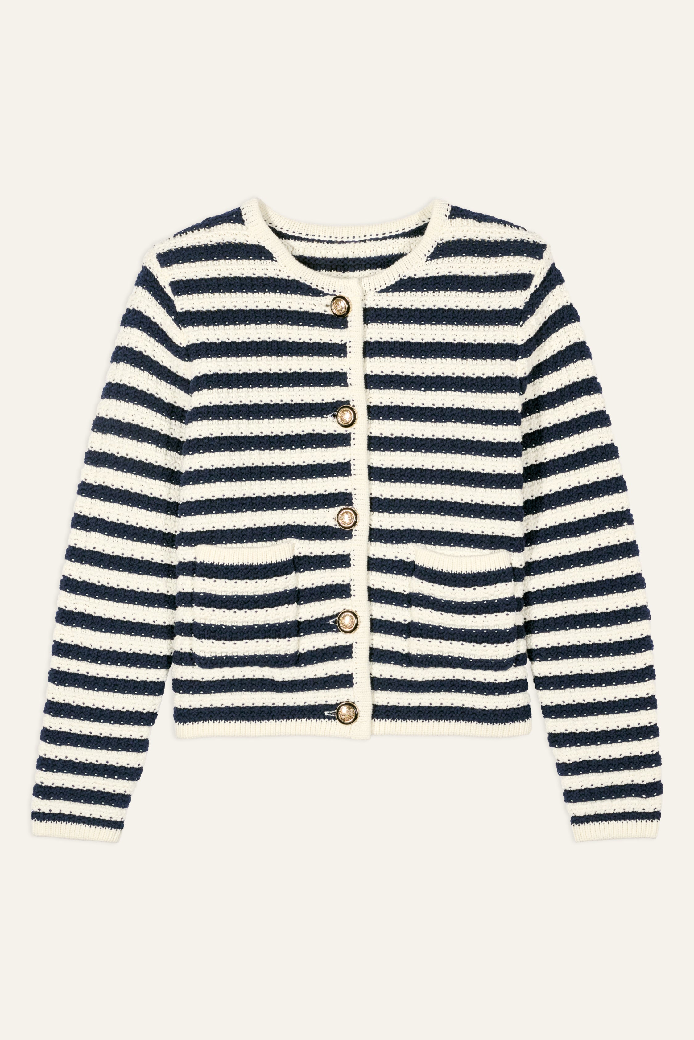 Ba&sh Gaspard Cardigan - Ecru - RUM Amsterdam