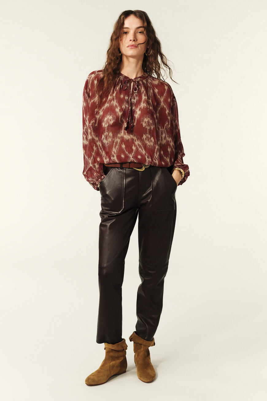 Menaelle Blouse - Brick