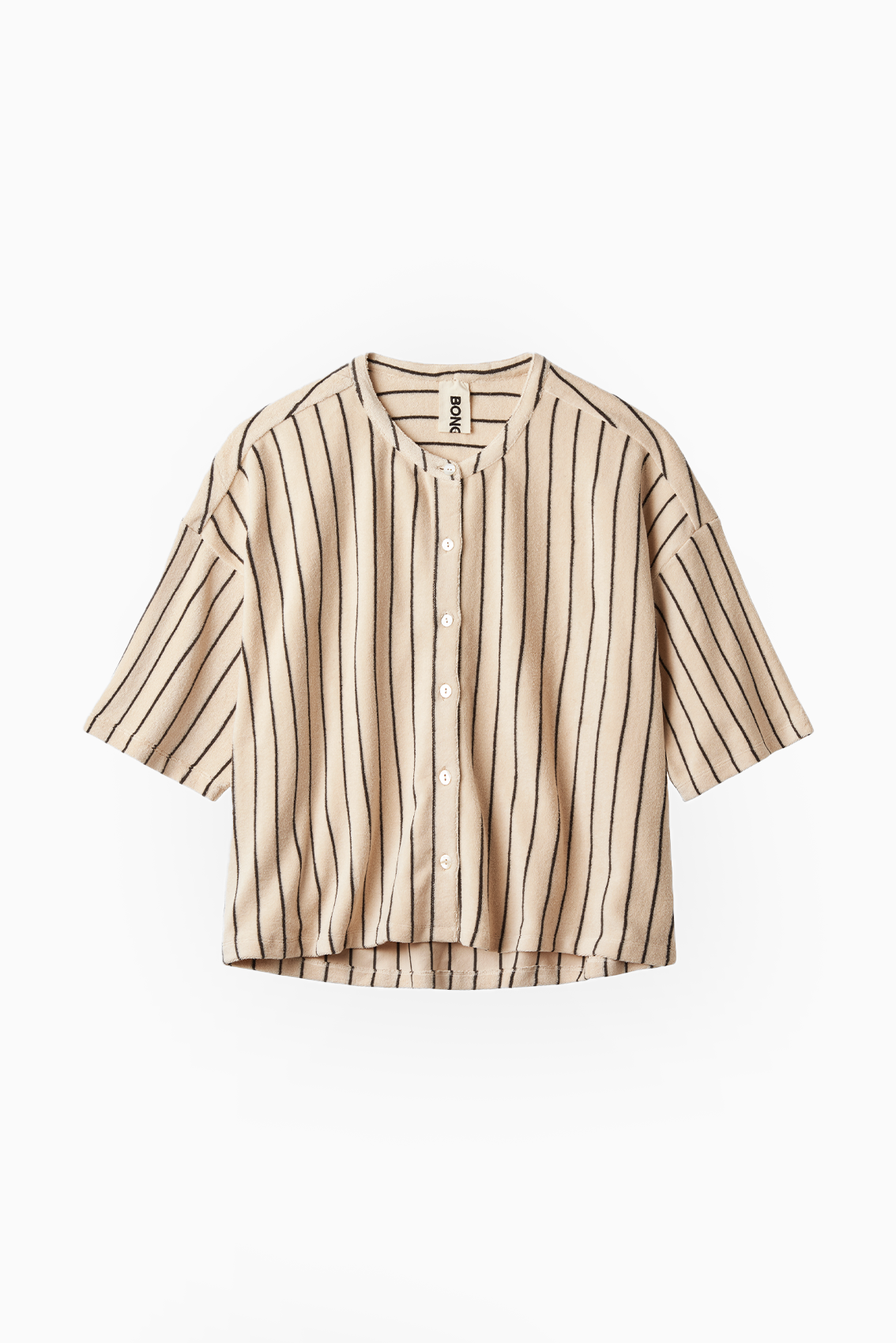  Naram Oversized Shirt - Creme & Ink - RUM Amsterdam