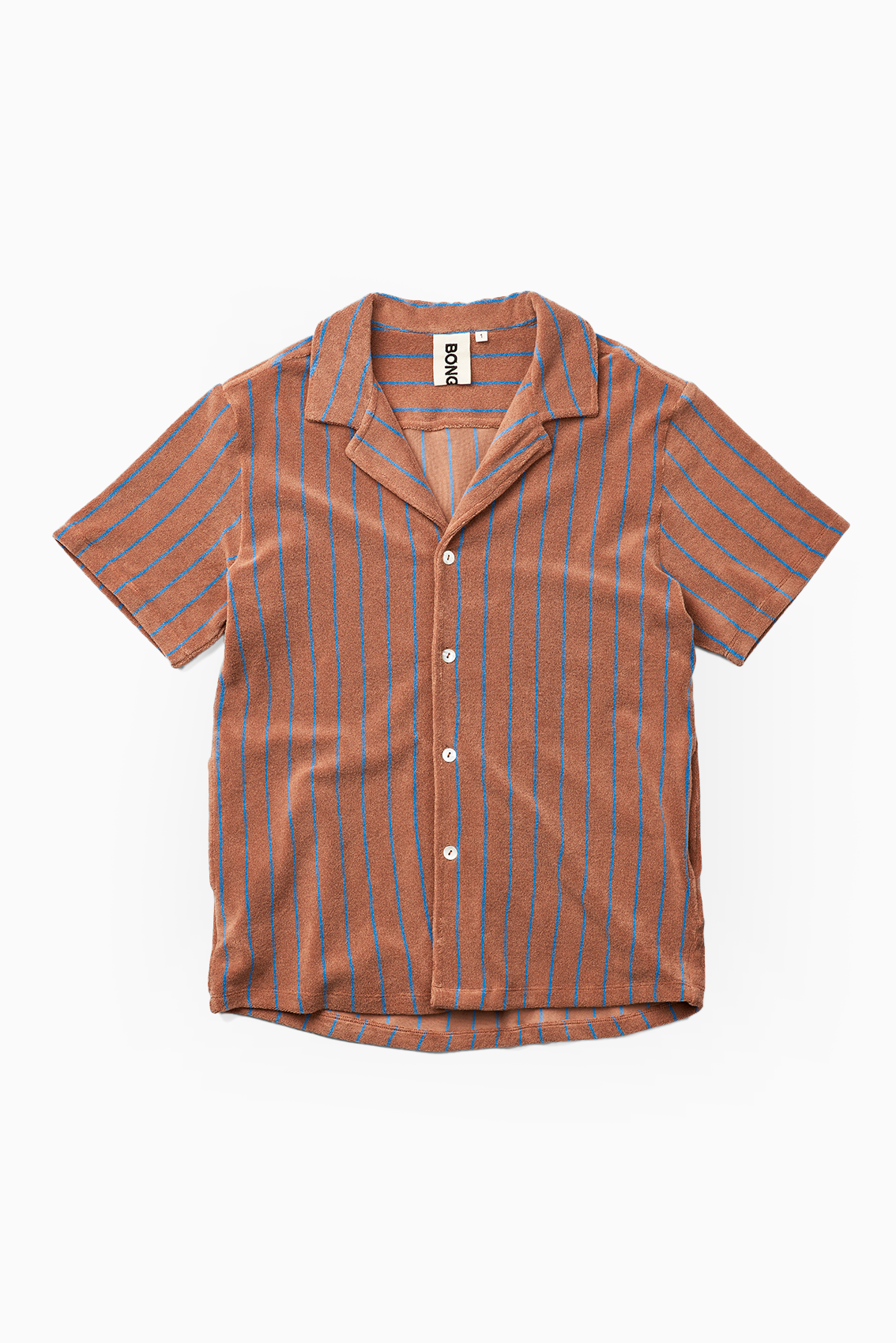  Naram Shirt - Camel & Ultramarine - RUM Amsterdam