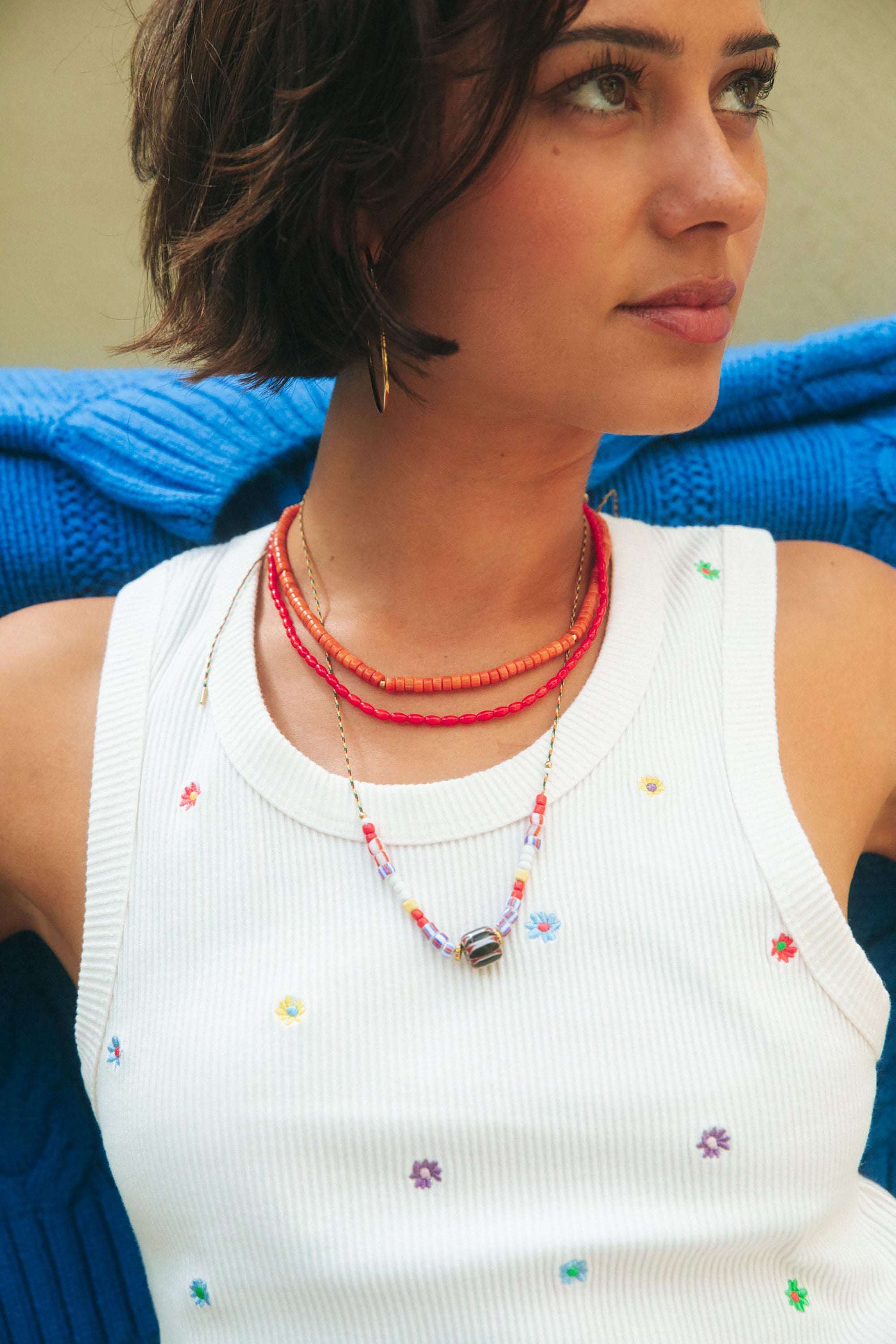  Tommy Necklace - Orange Gold - RUM Amsterdam