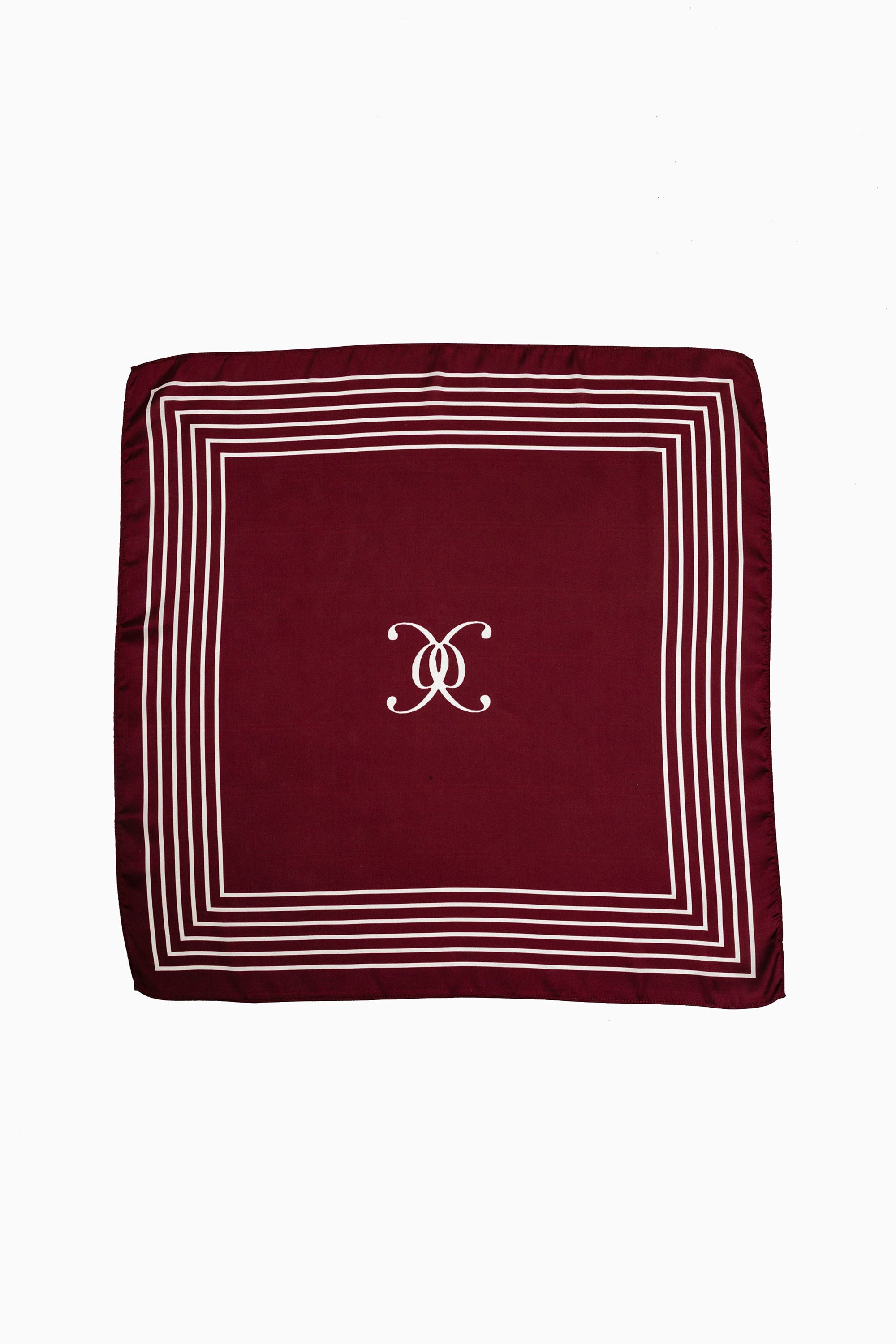 Elle Silk Scarf - Burgundy