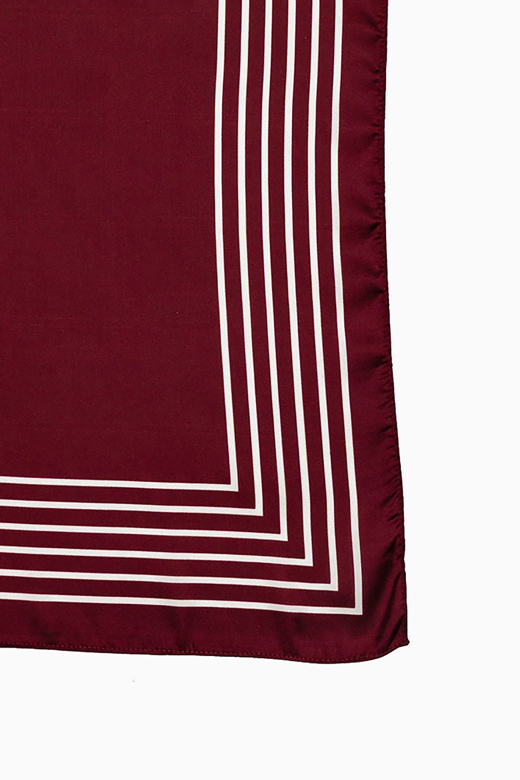 Elle Silk Scarf - Burgundy