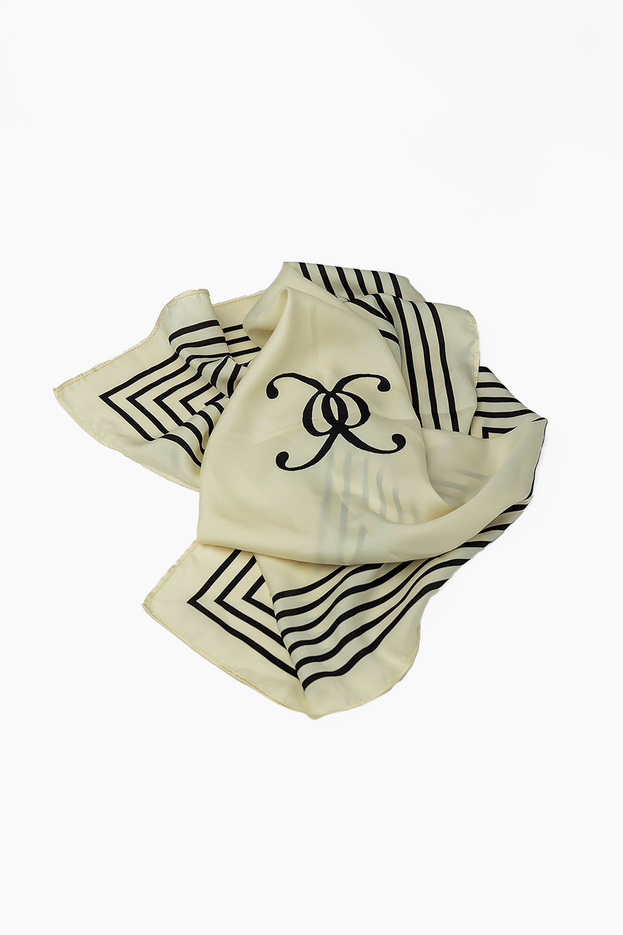 Elle Silk Scarf - Creme