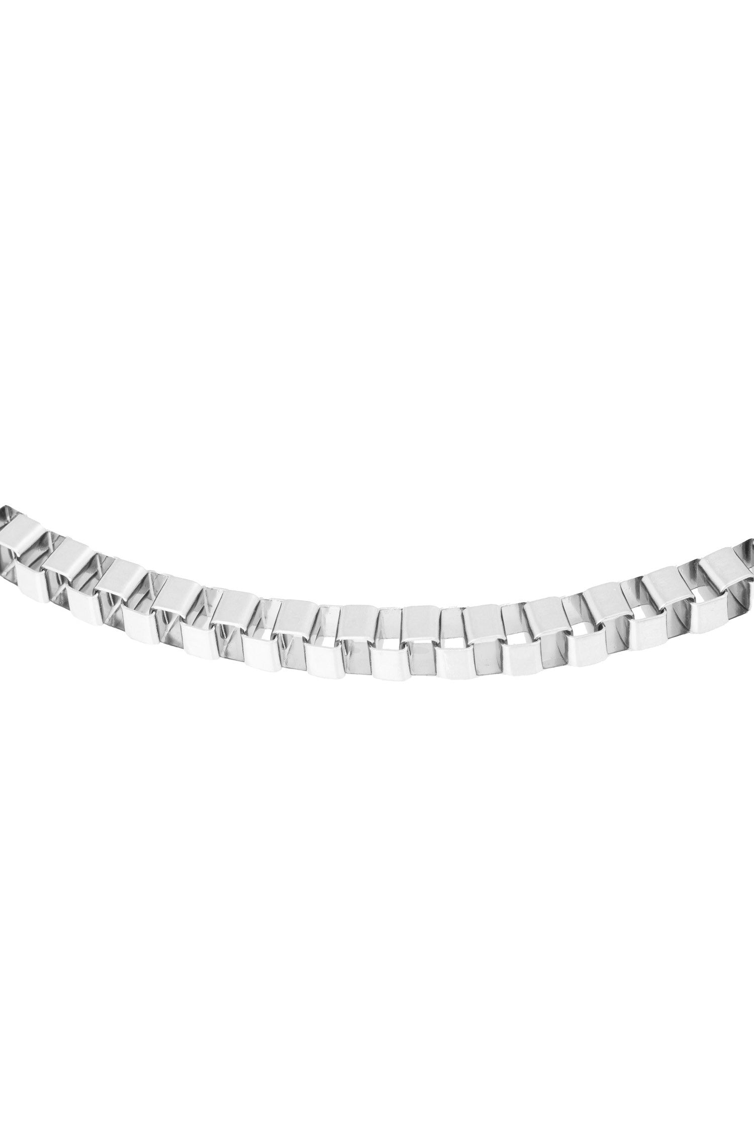 Bandhu Box Chain Necklace - Silver - RUM Amsterdam