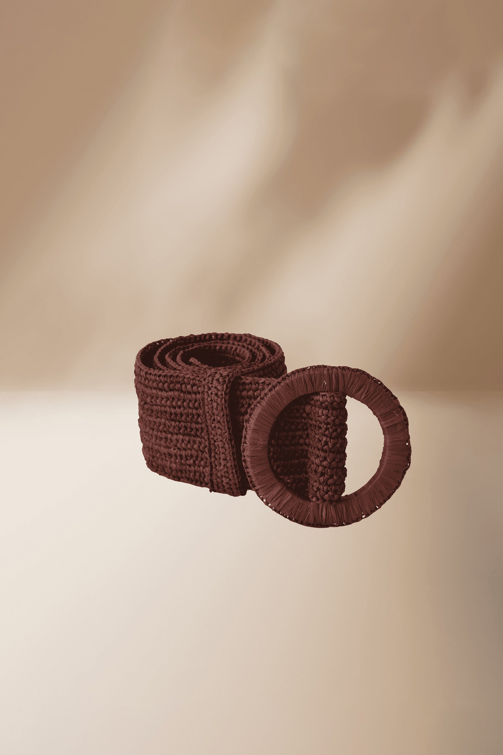  Nahia Raffia Belt - Mocha - RUM Amsterdam