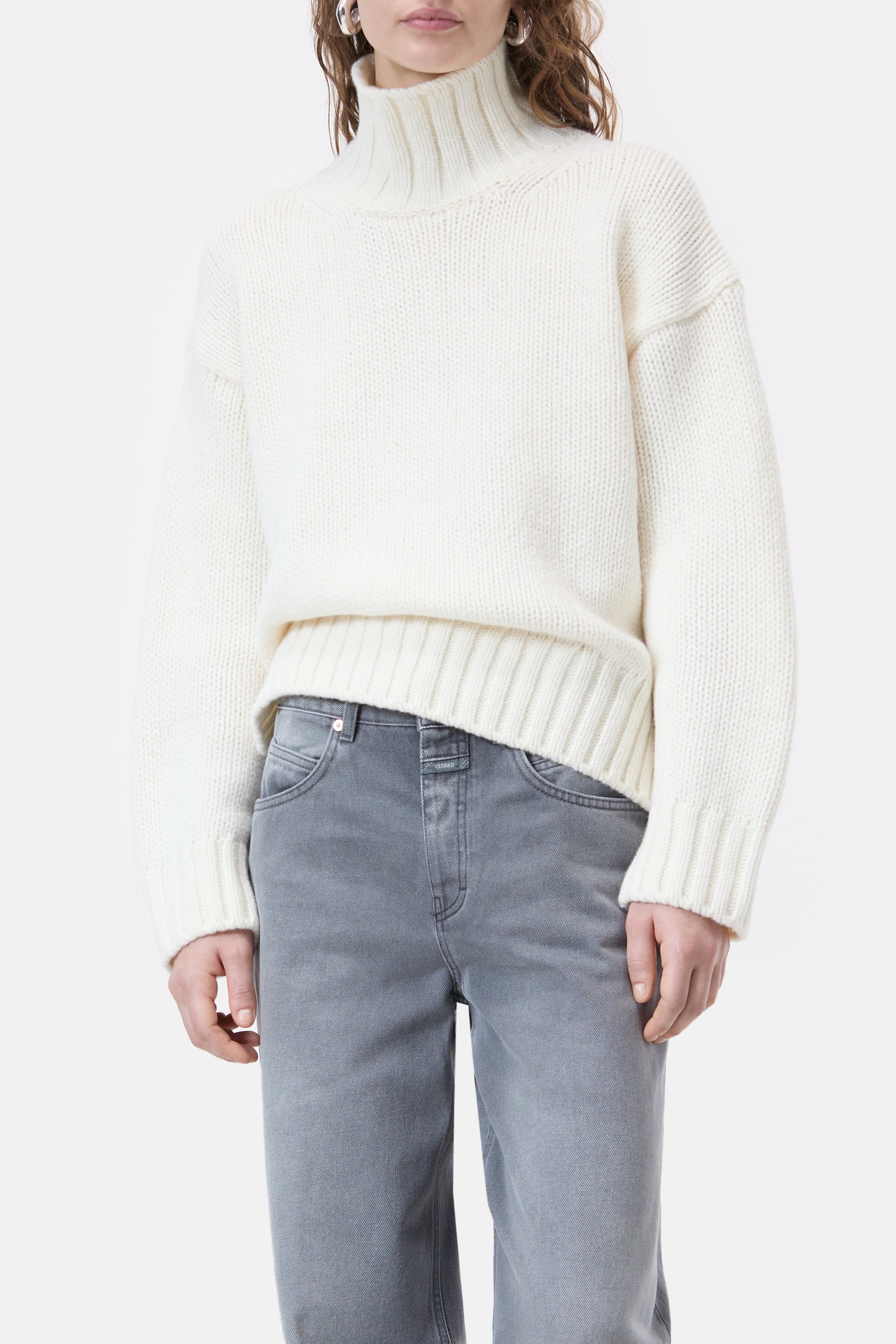  Roll Neck Long Sleeves - Ivory - RUM Amsterdam