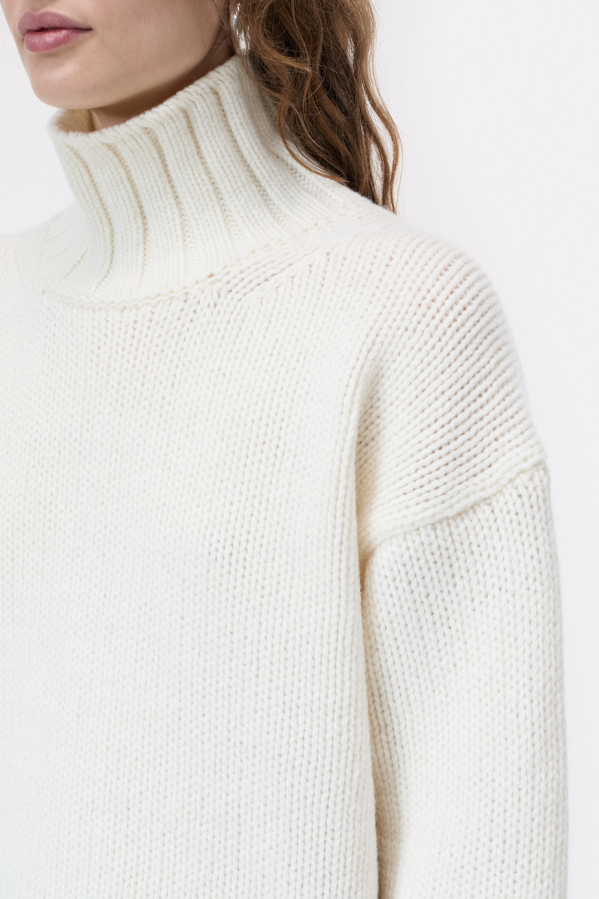  Roll Neck Long Sleeves - Ivory - RUM Amsterdam