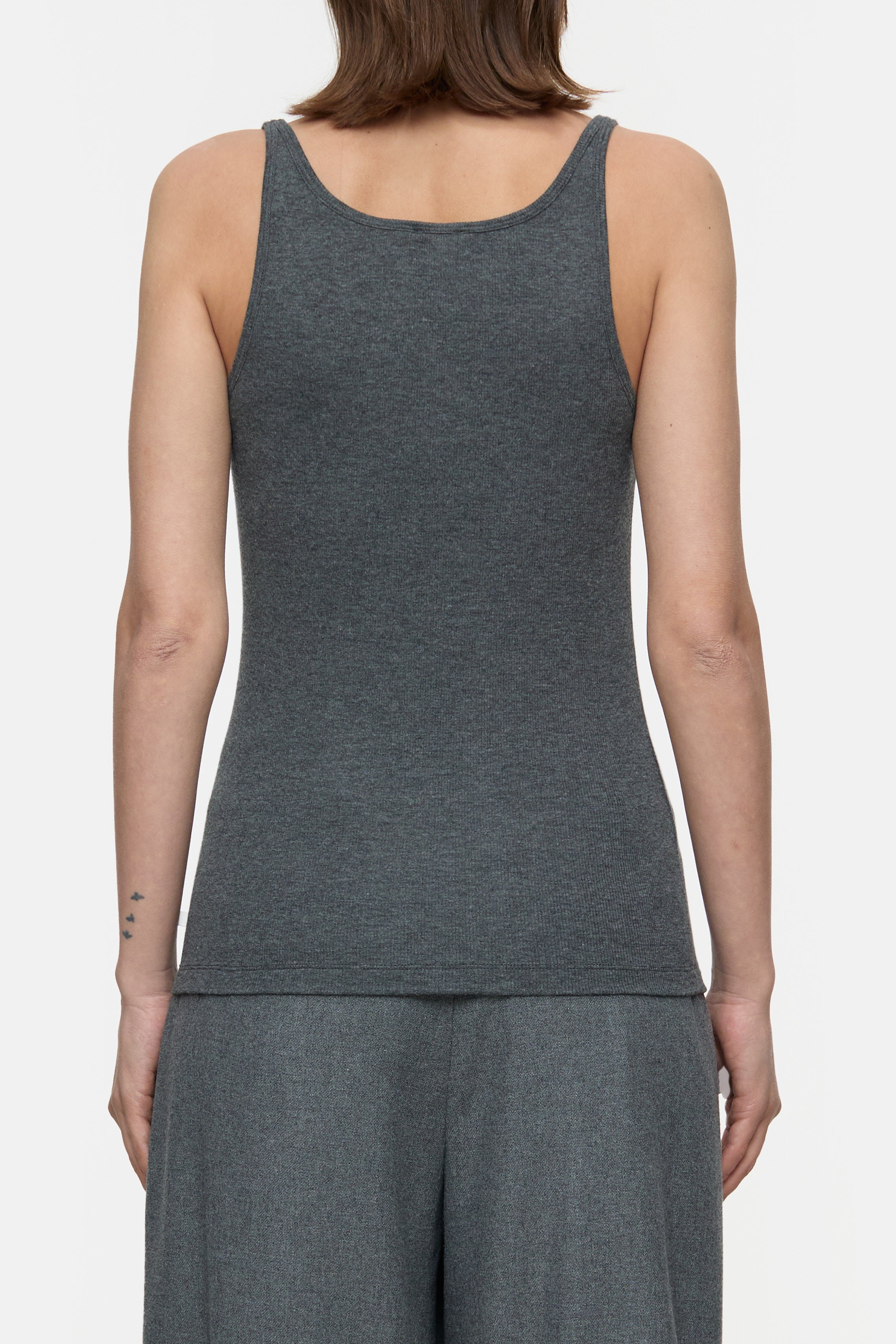 Closed Strap Top - Dark Grey Melange - RUM Amsterdam