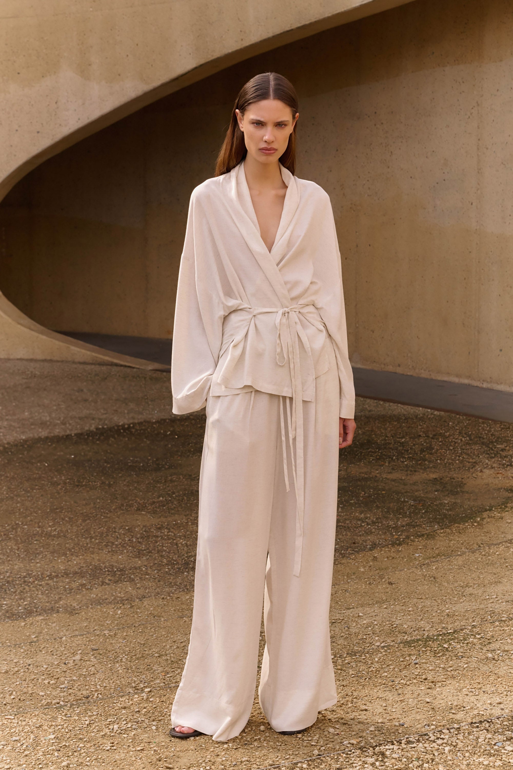 Avalon Trouser - Sand Melange