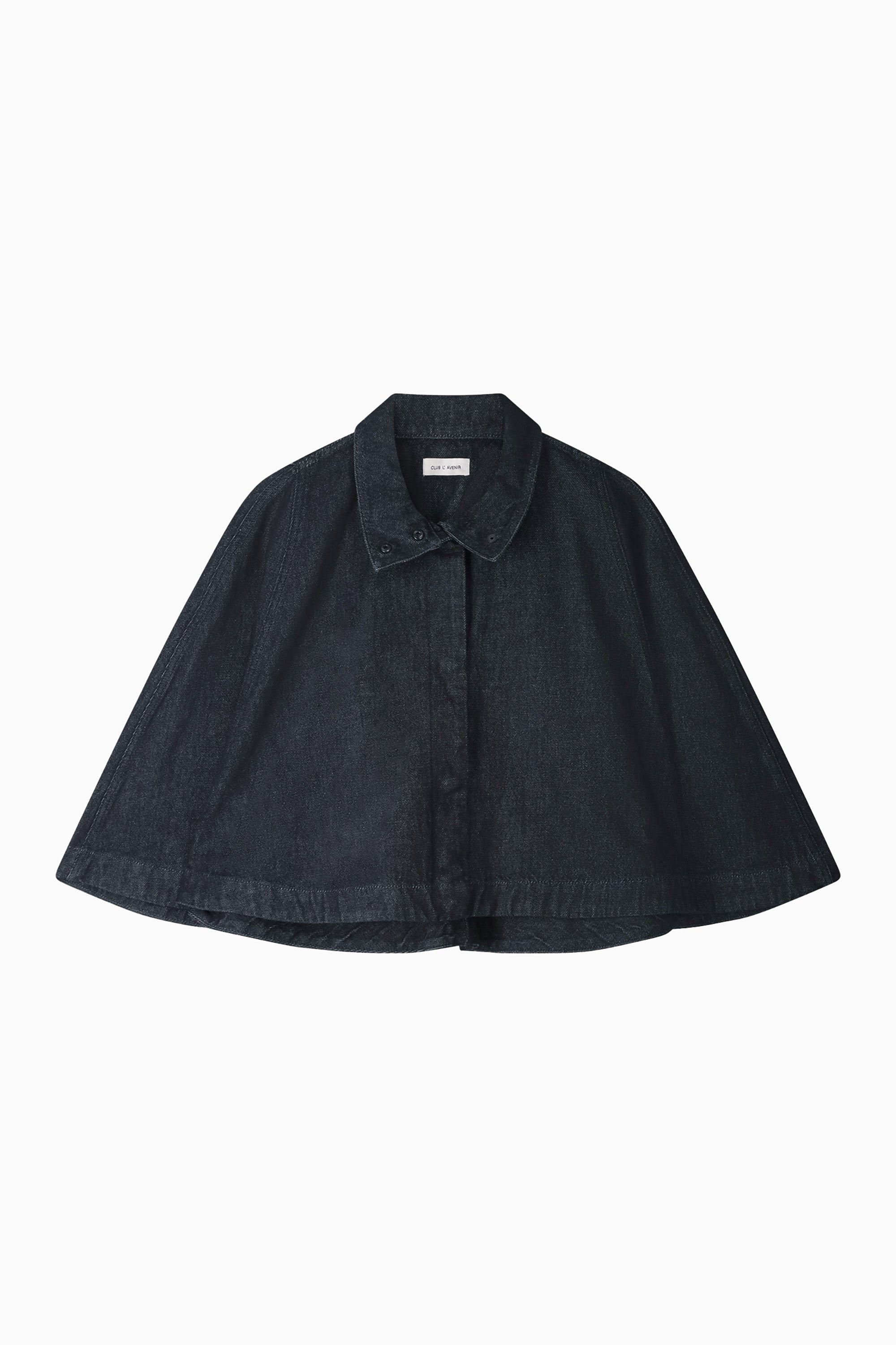 Sade Denim Cape Jacket - Intense Blue