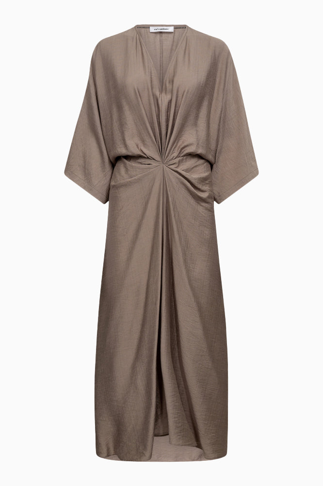 Hera Knot Dress - Walnut