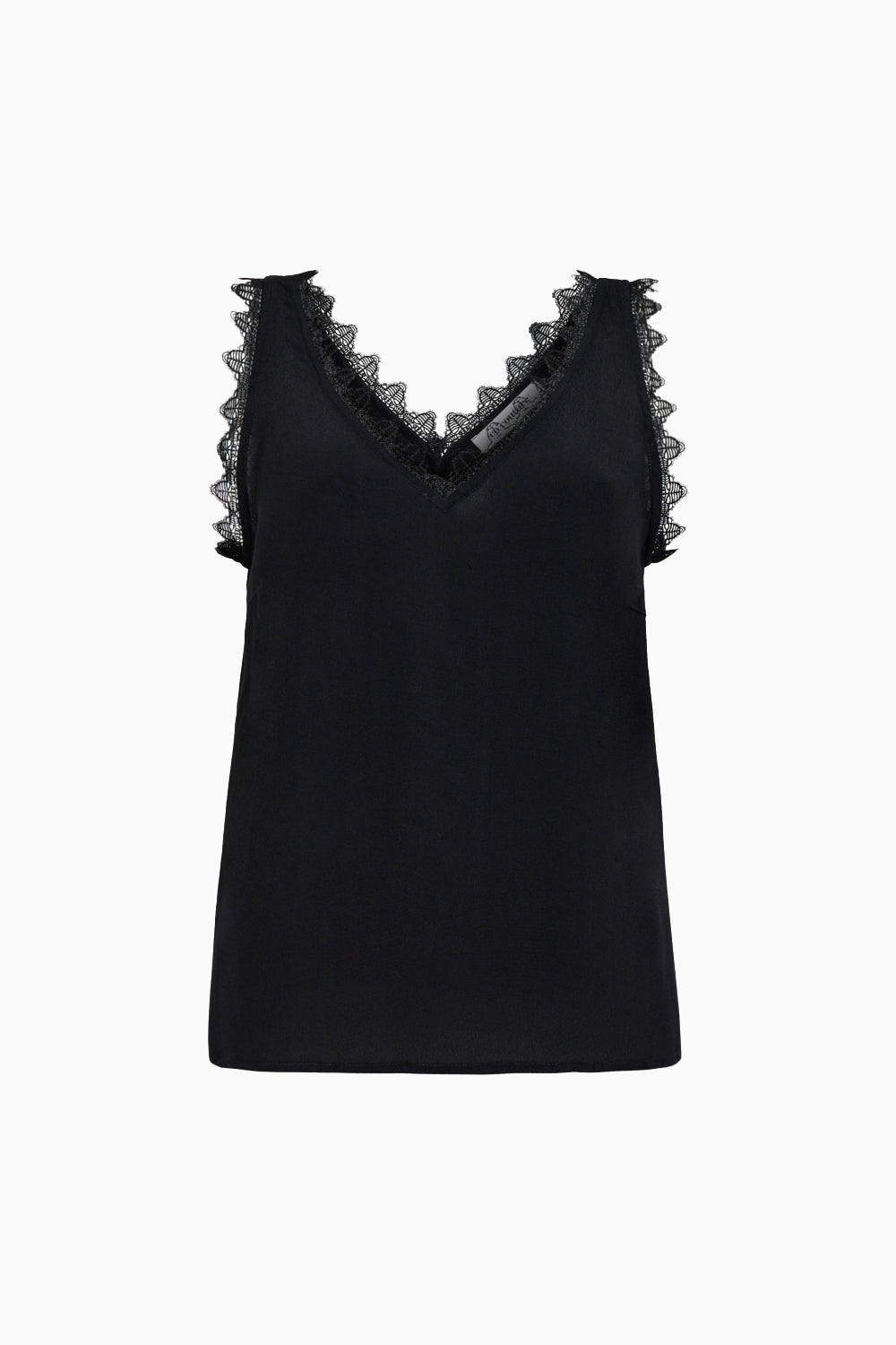 Perin Lace Singlet - Black