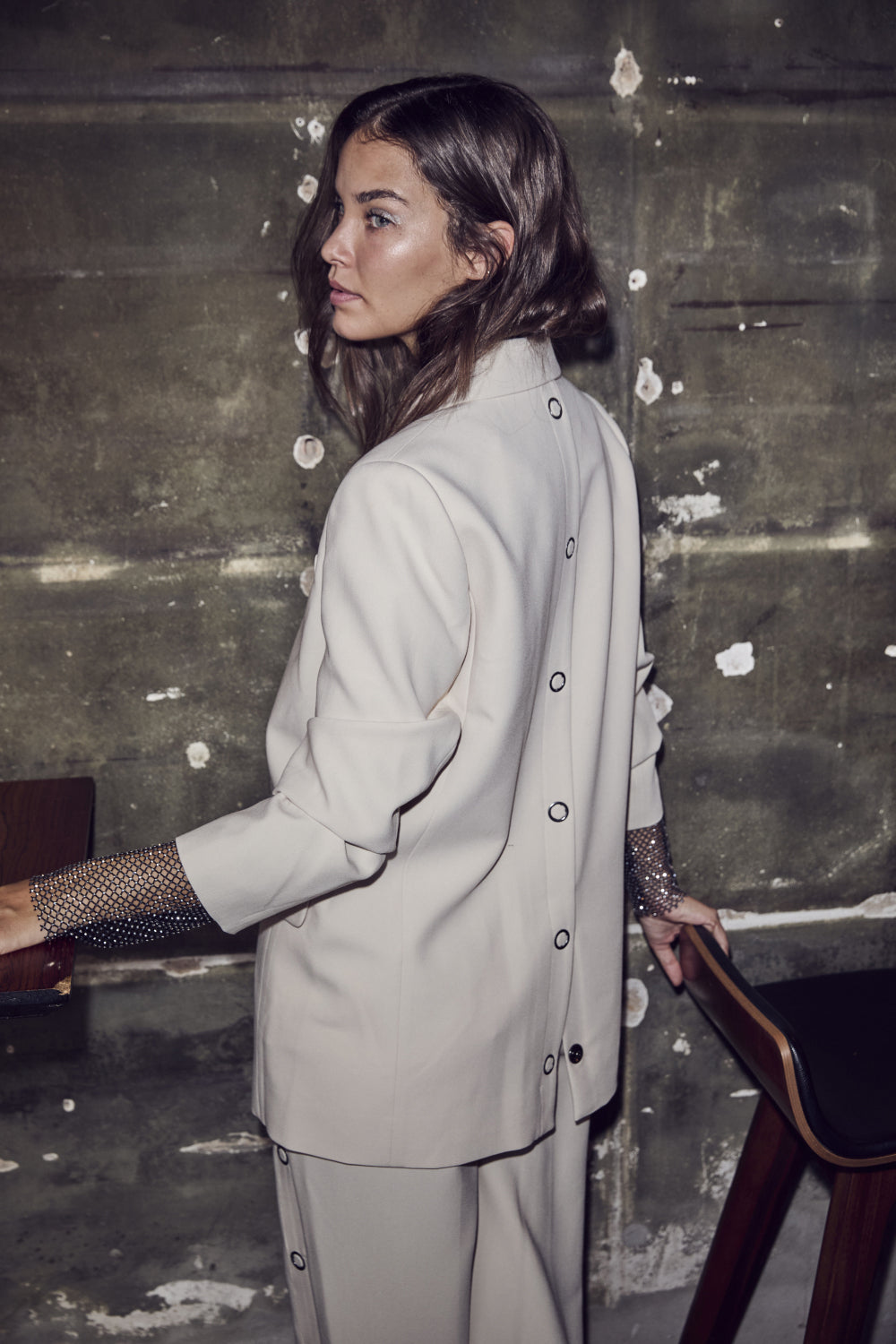  Vola Ring Single Blazer - Bone - RUM Amsterdam