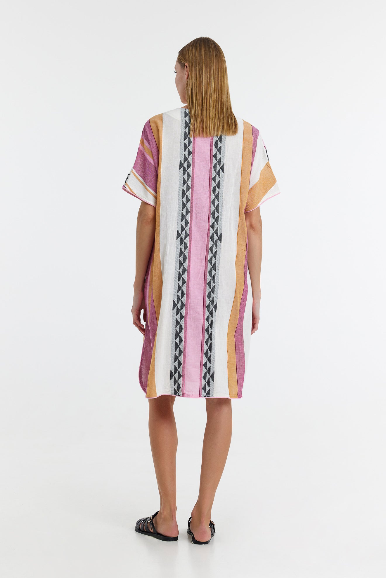 Devotion Augoustina Dress - M. Pink - Green - RUM Amsterdam