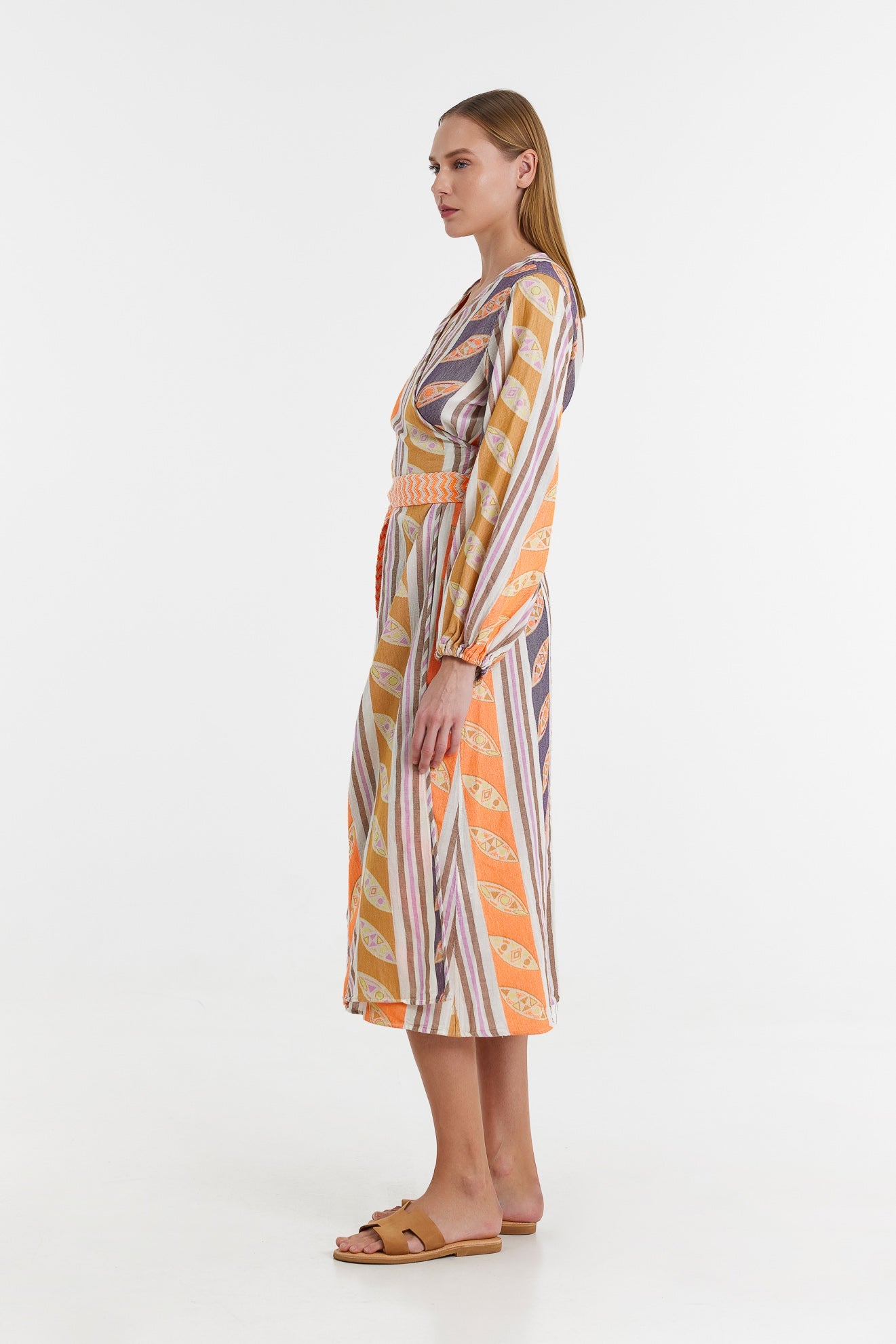 Devotion Thetis Dress - Orange / Lila - RUM Amsterdam