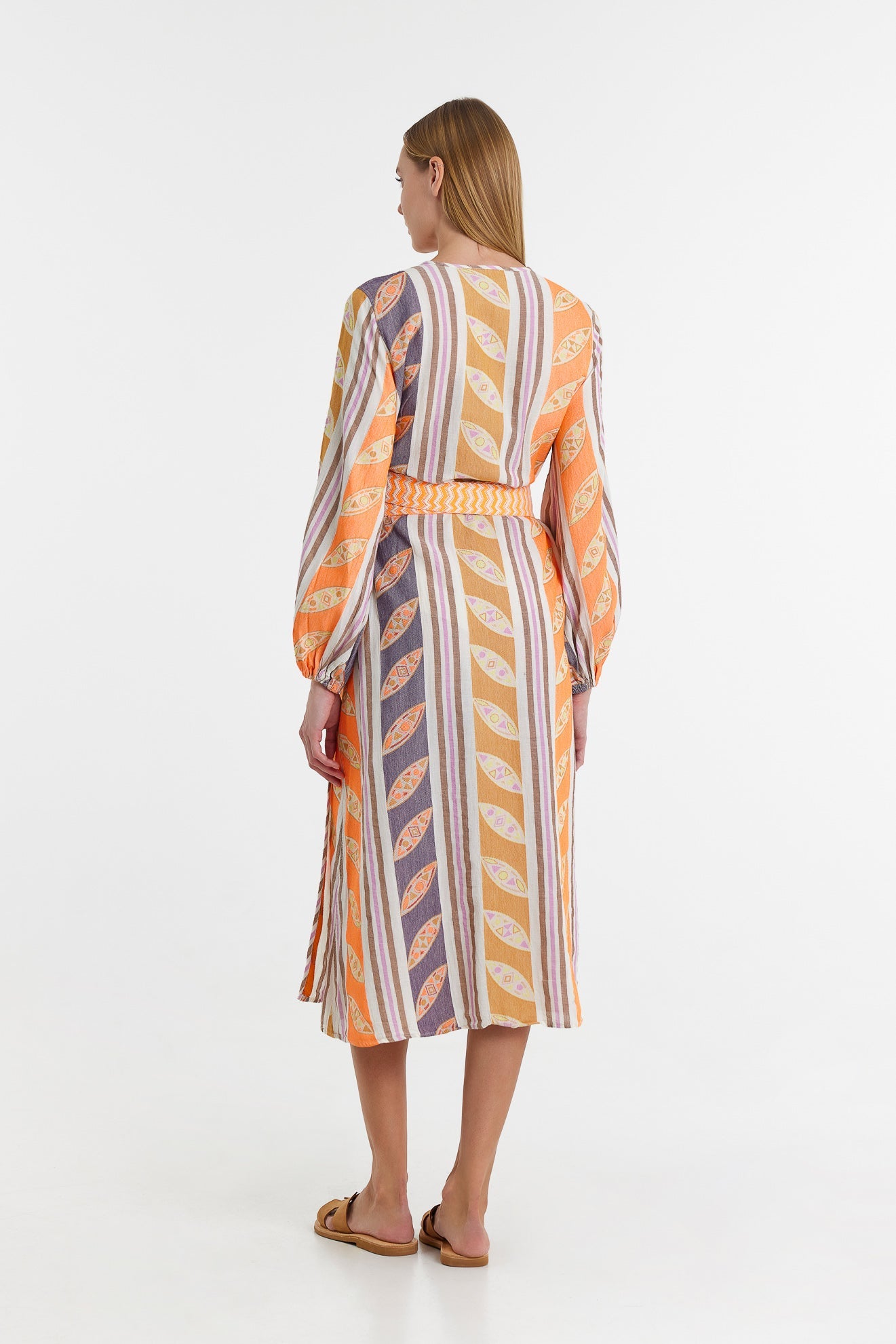 Devotion Thetis Dress - Orange / Lila - RUM Amsterdam