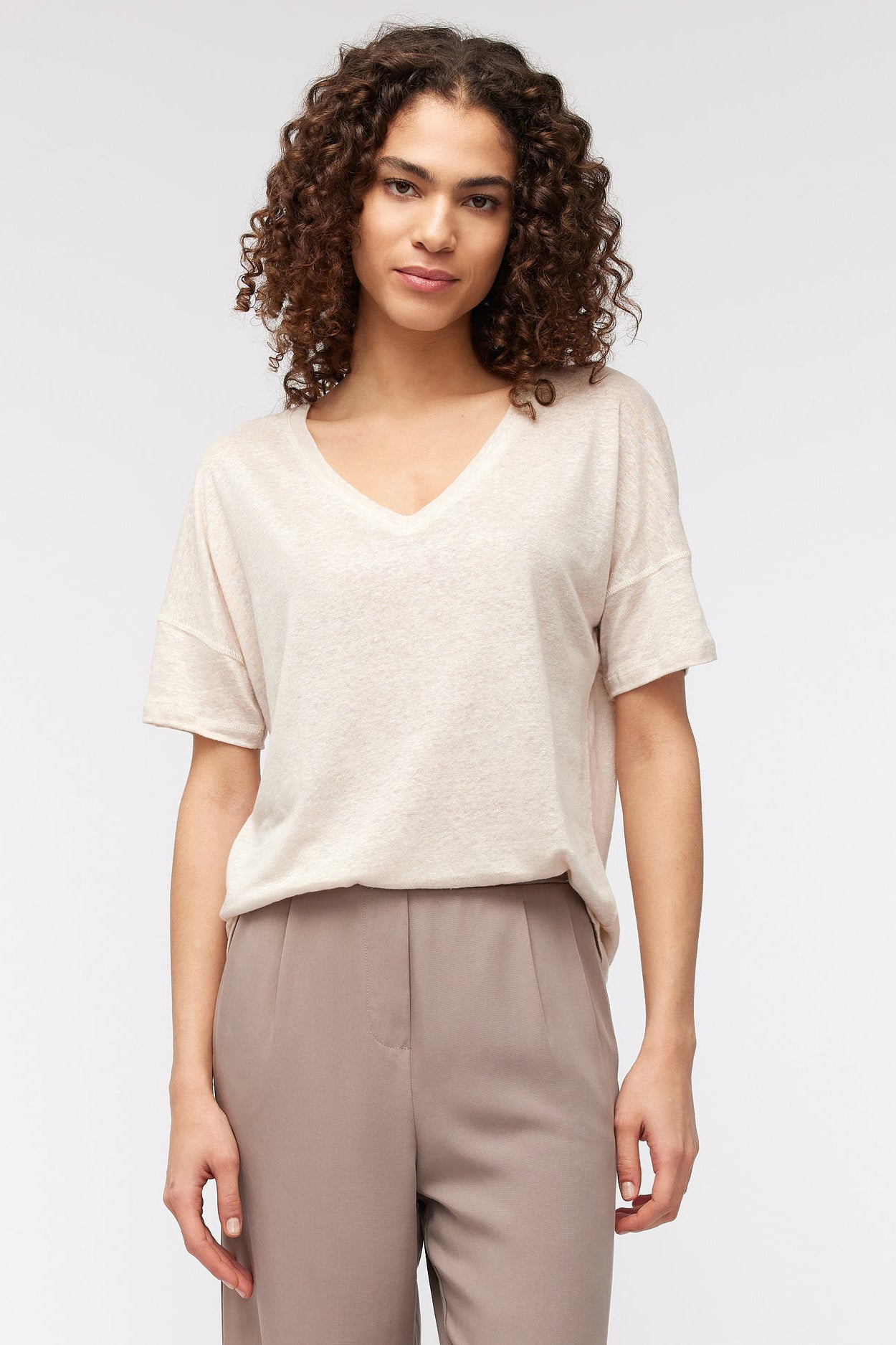 Knit-ted Emily T-Shirt - Sand - RUM Amsterdam