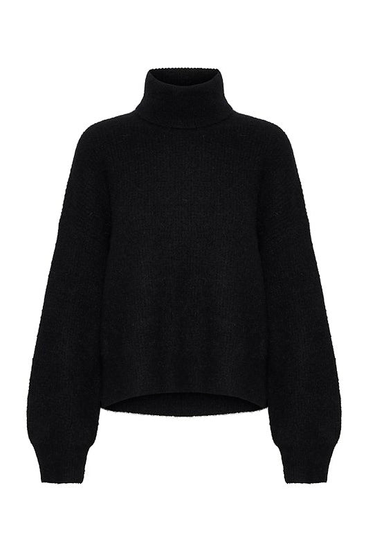 Gestuz Alpha Rollneck Pullover - Black - RUM Amsterdam