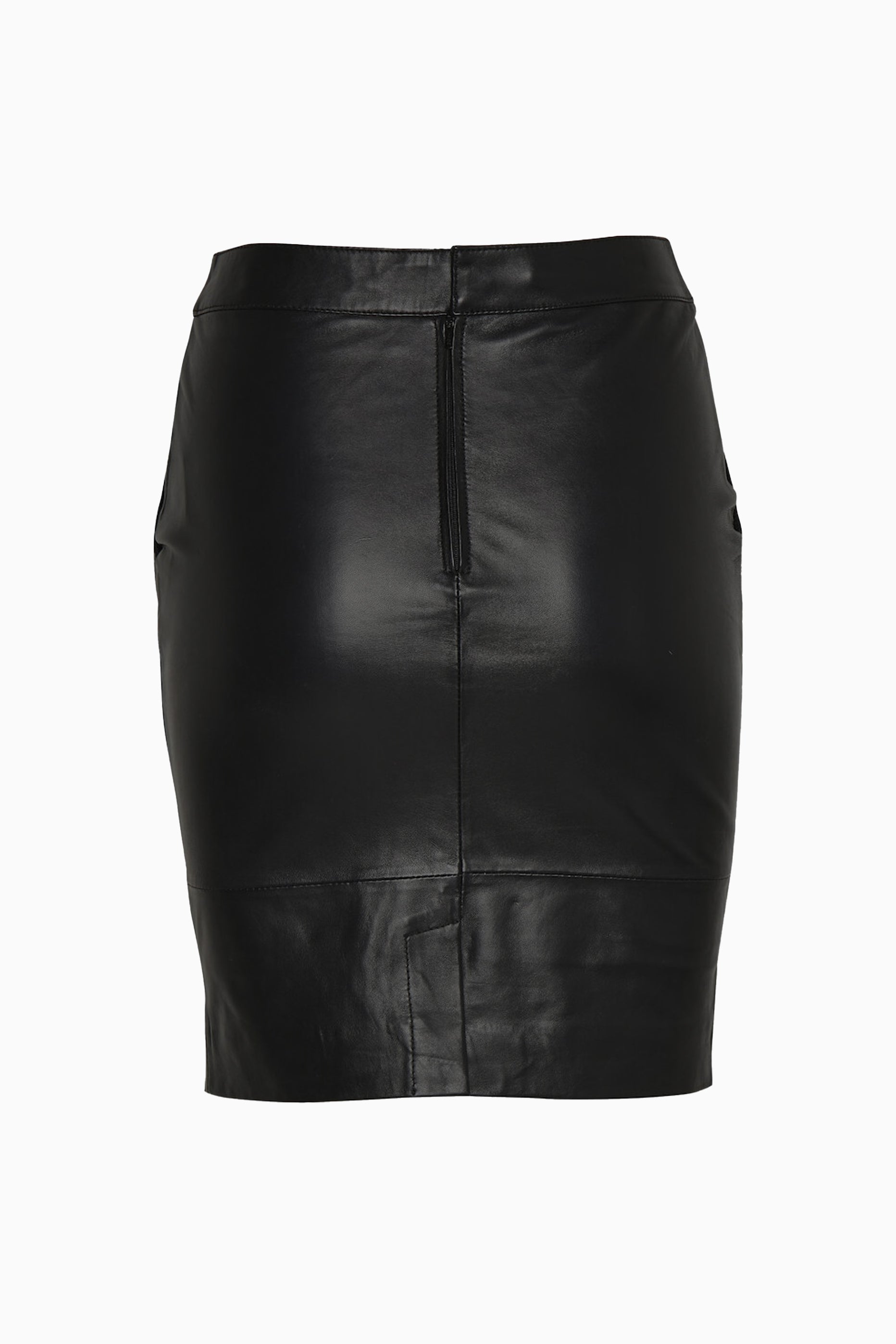  Char Leather Mini Skirt - Black - RUM Amsterdam