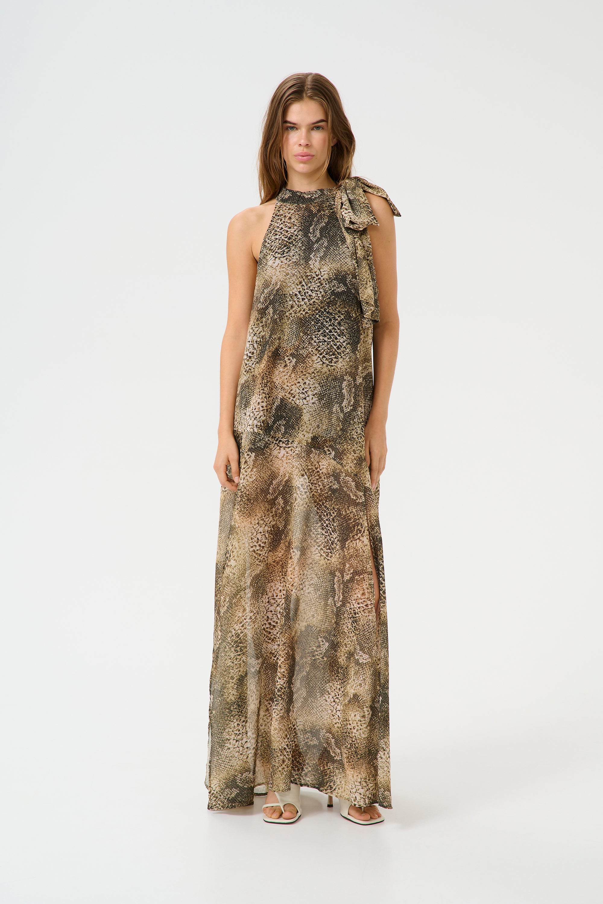Sanka P Maxi Dress - Golden Snake