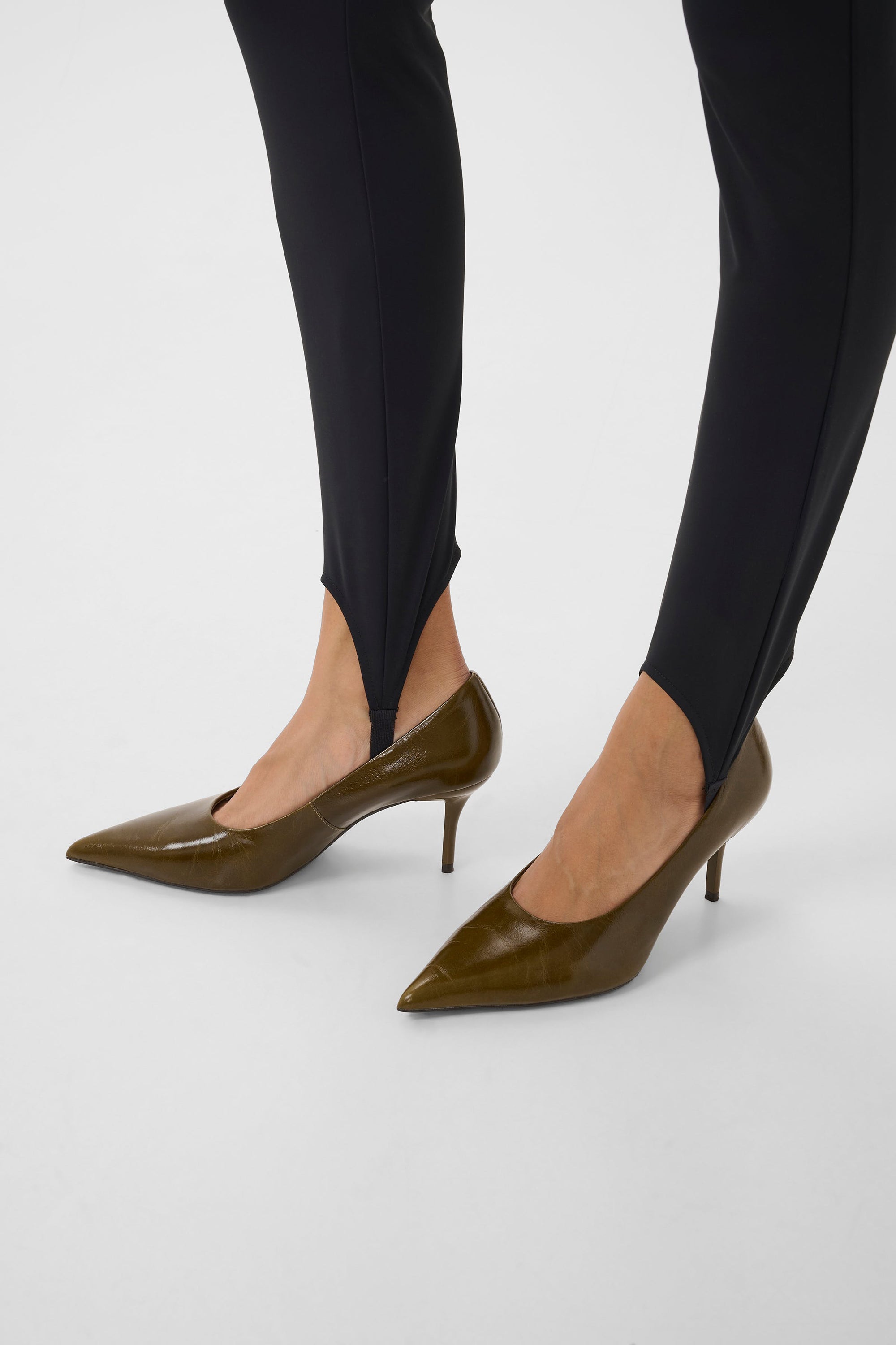 Lyrose Strap Leggings - Black