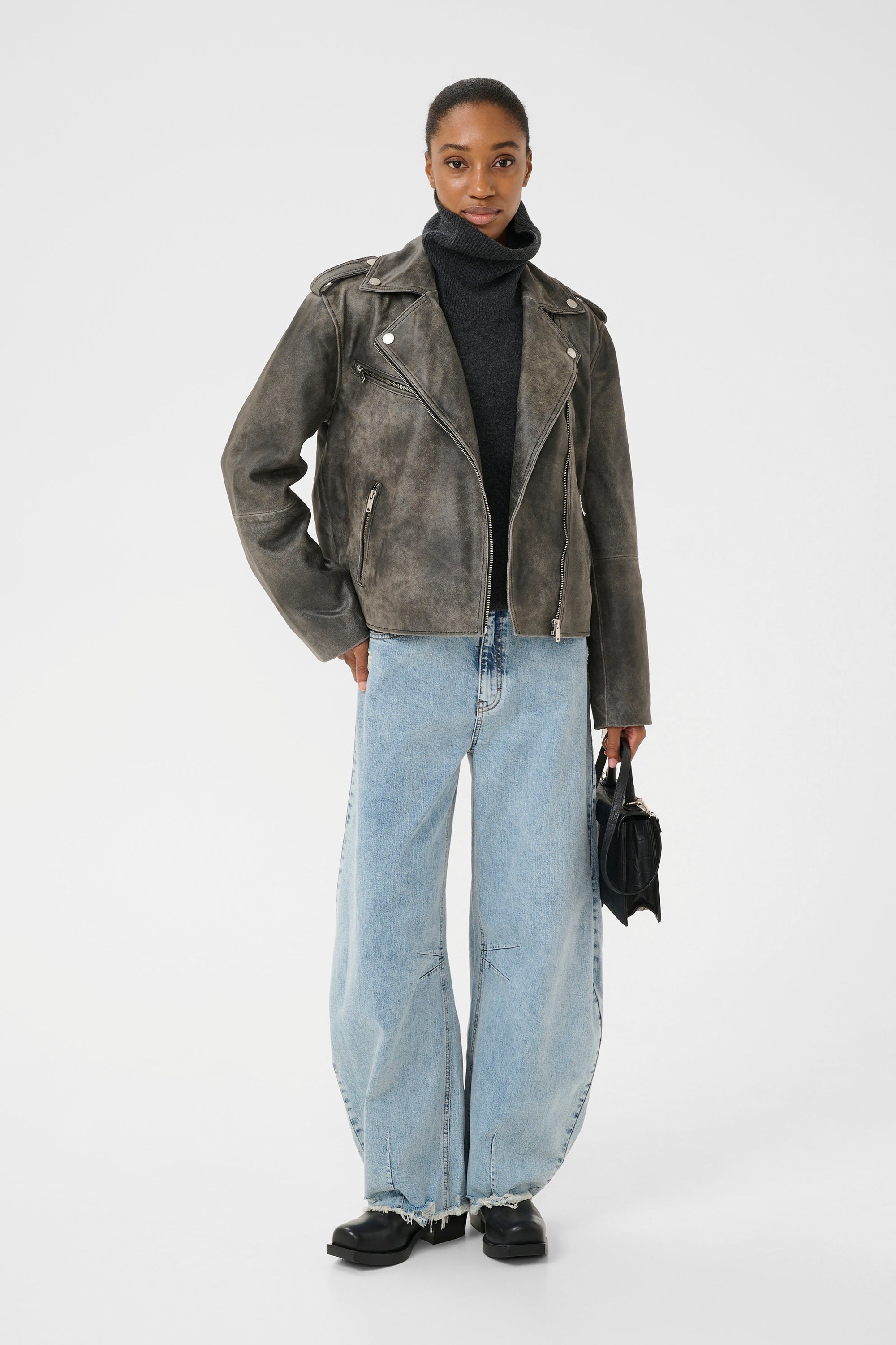 Naomi Vintage Jacket - Cold Vintage Grey