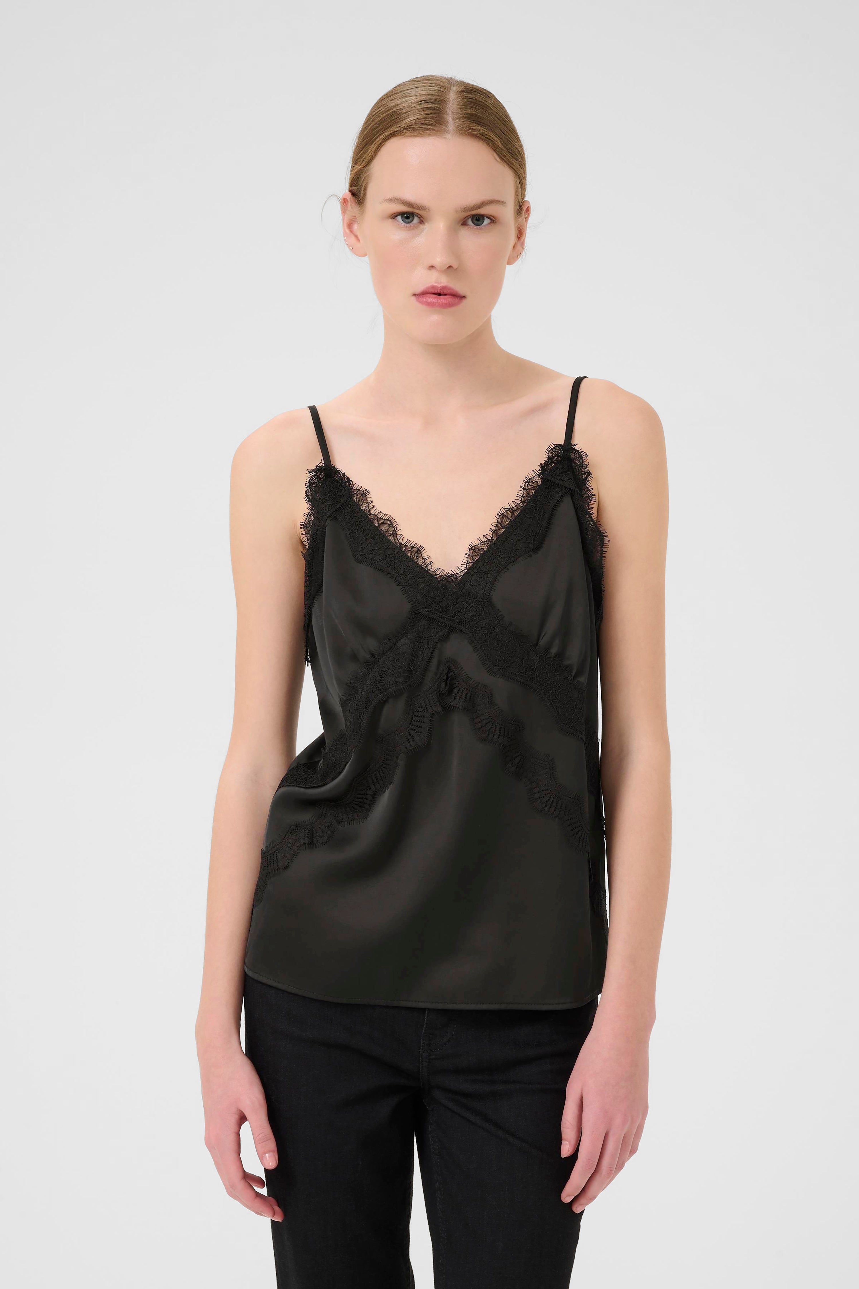 Sachi Slip Top - Black