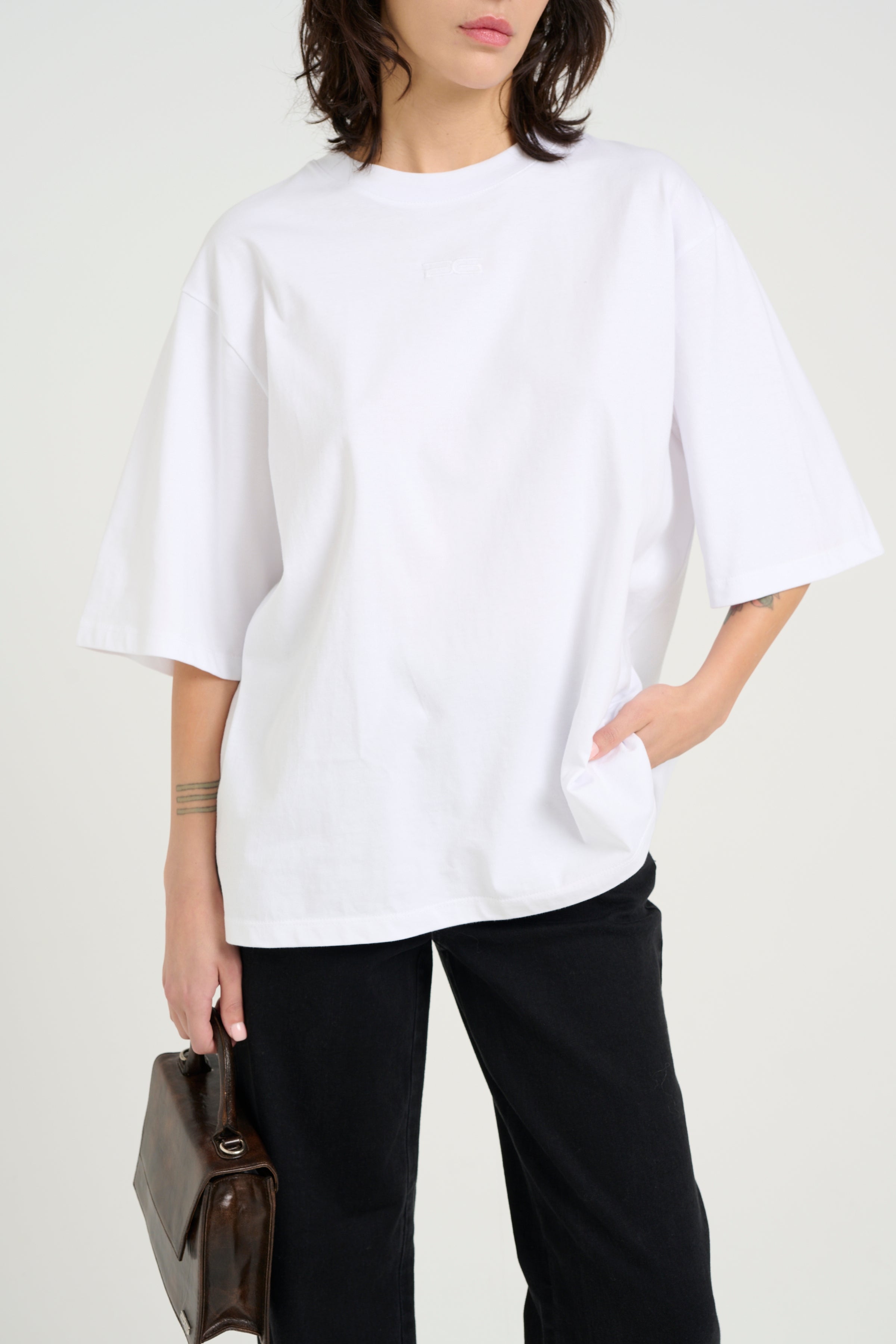 Simma EMB Tee - Bright White