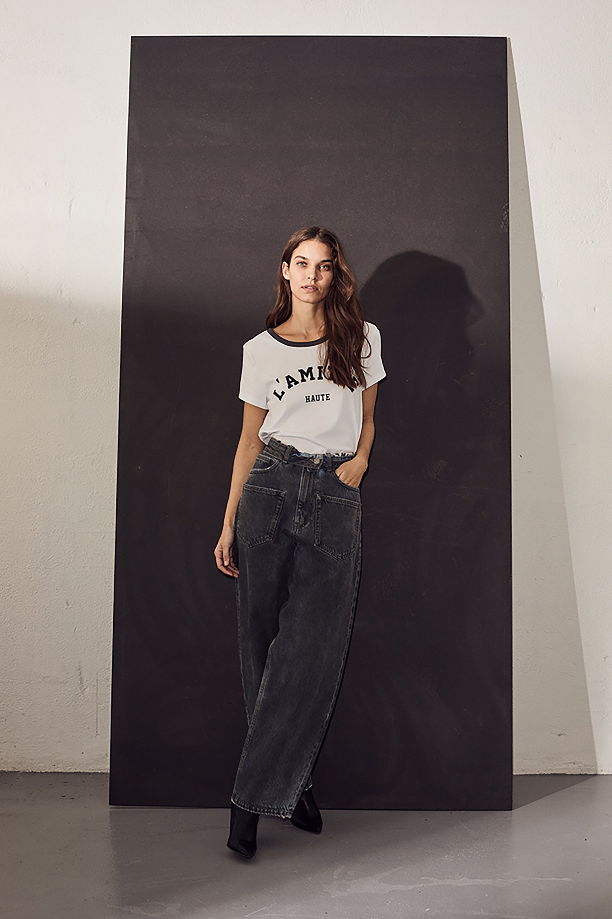  Flip Waist Pocket Tall Jeans Black - Black - RUM Amsterdam