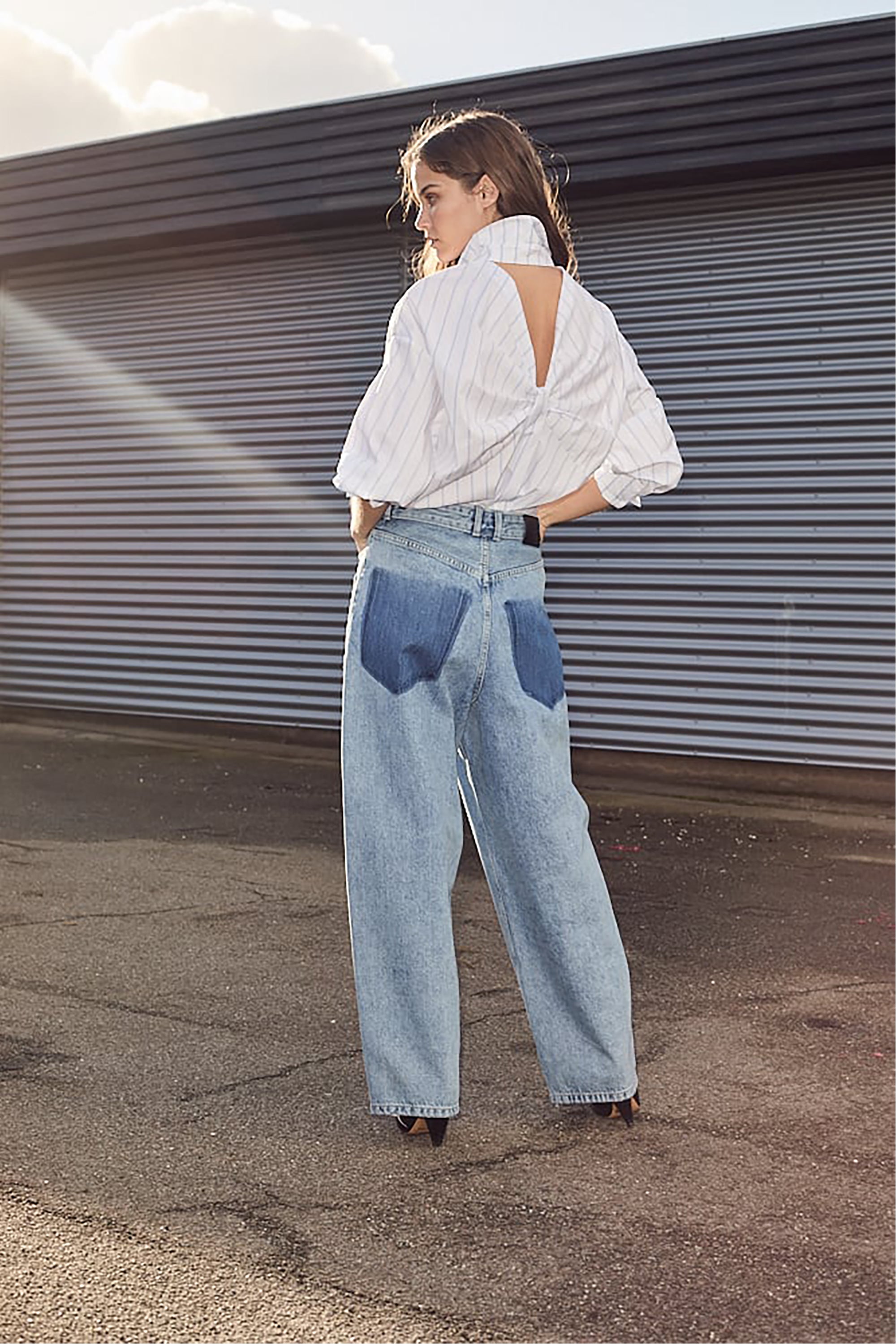  Flip Waist Pocket Tall Jeans - Bleached Denim - RUM Amsterdam