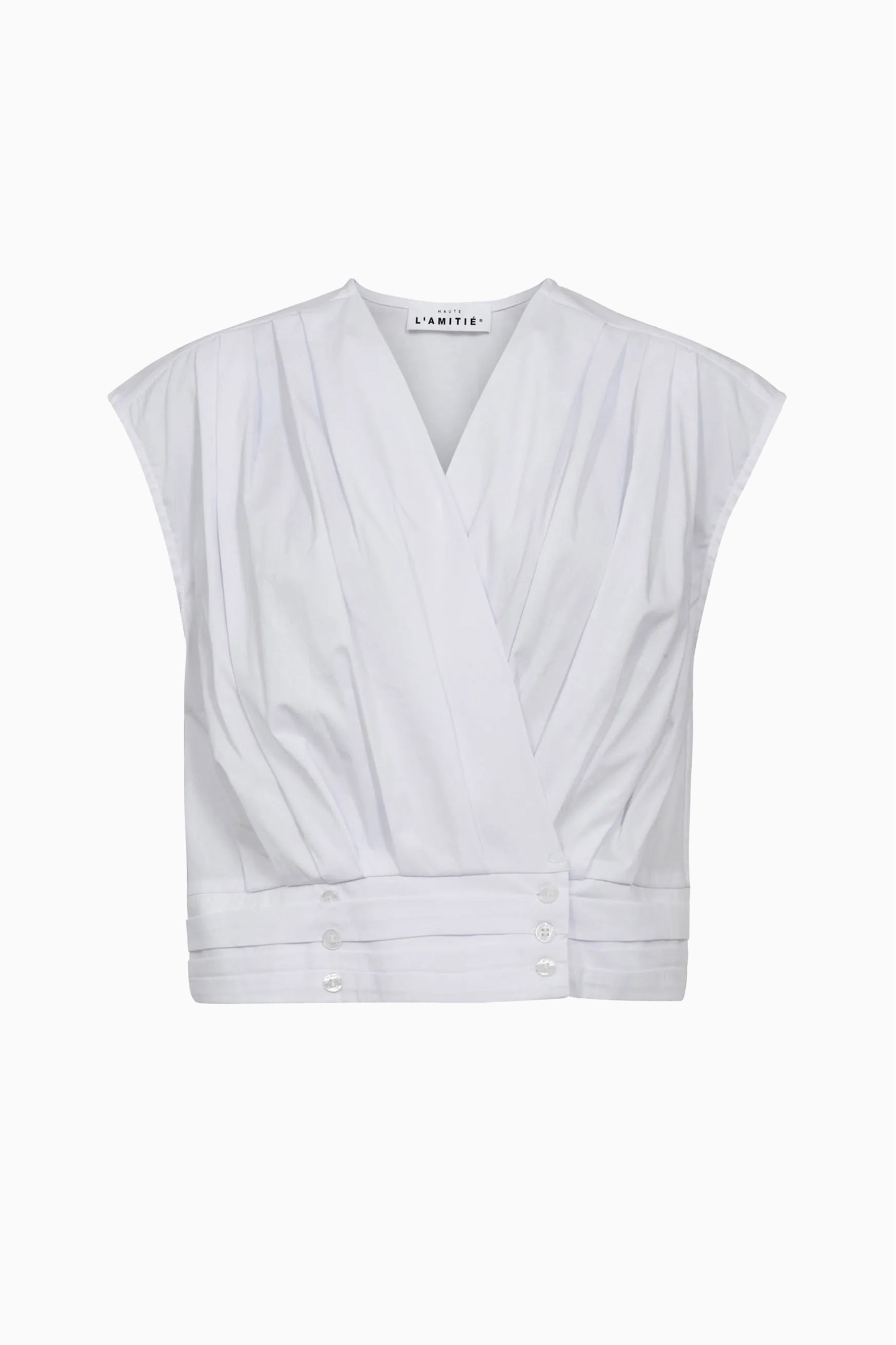  Puffy Pleat Top - White - RUM Amsterdam