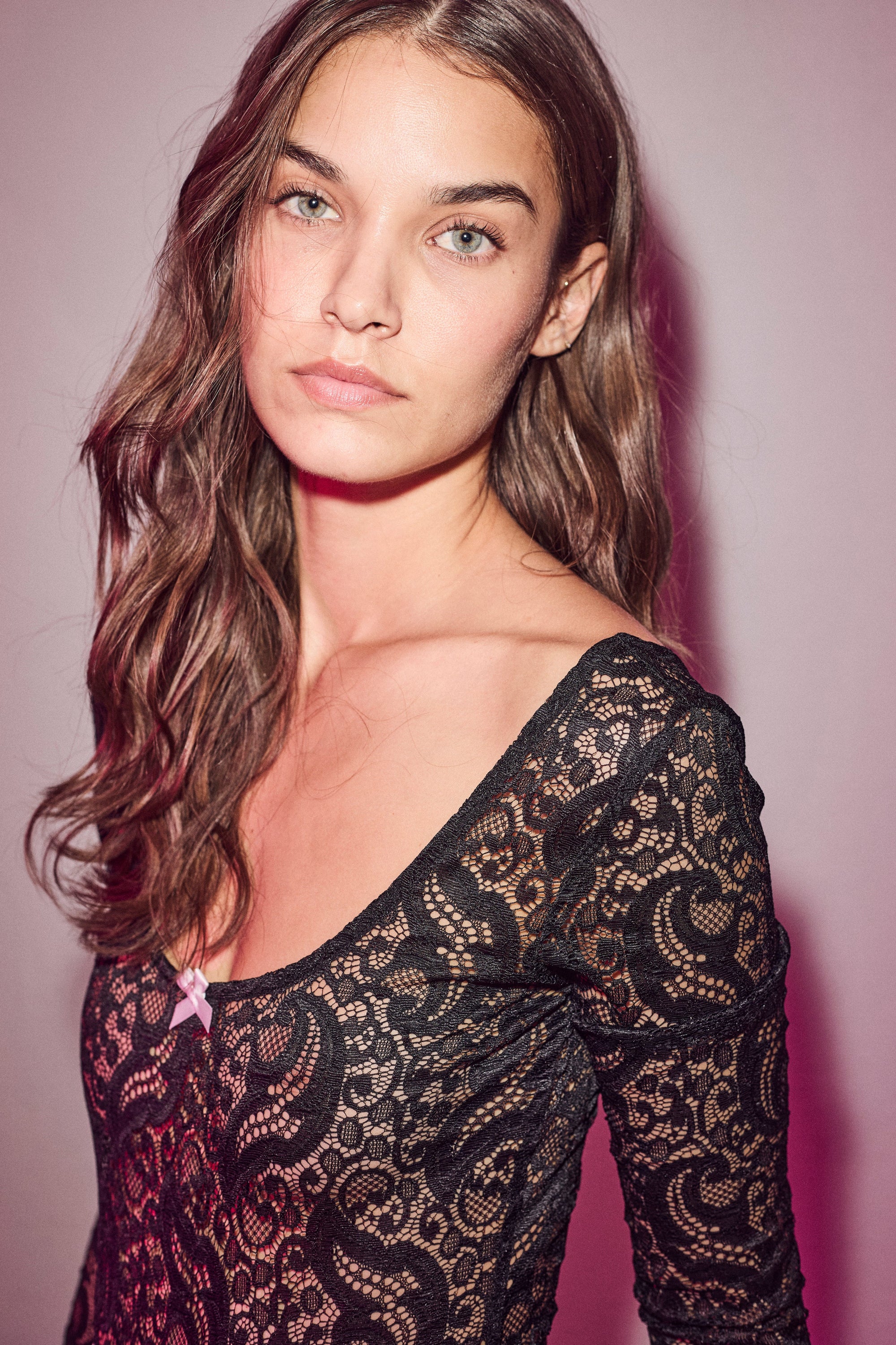  Summer Lace LS Body - Black - RUM Amsterdam