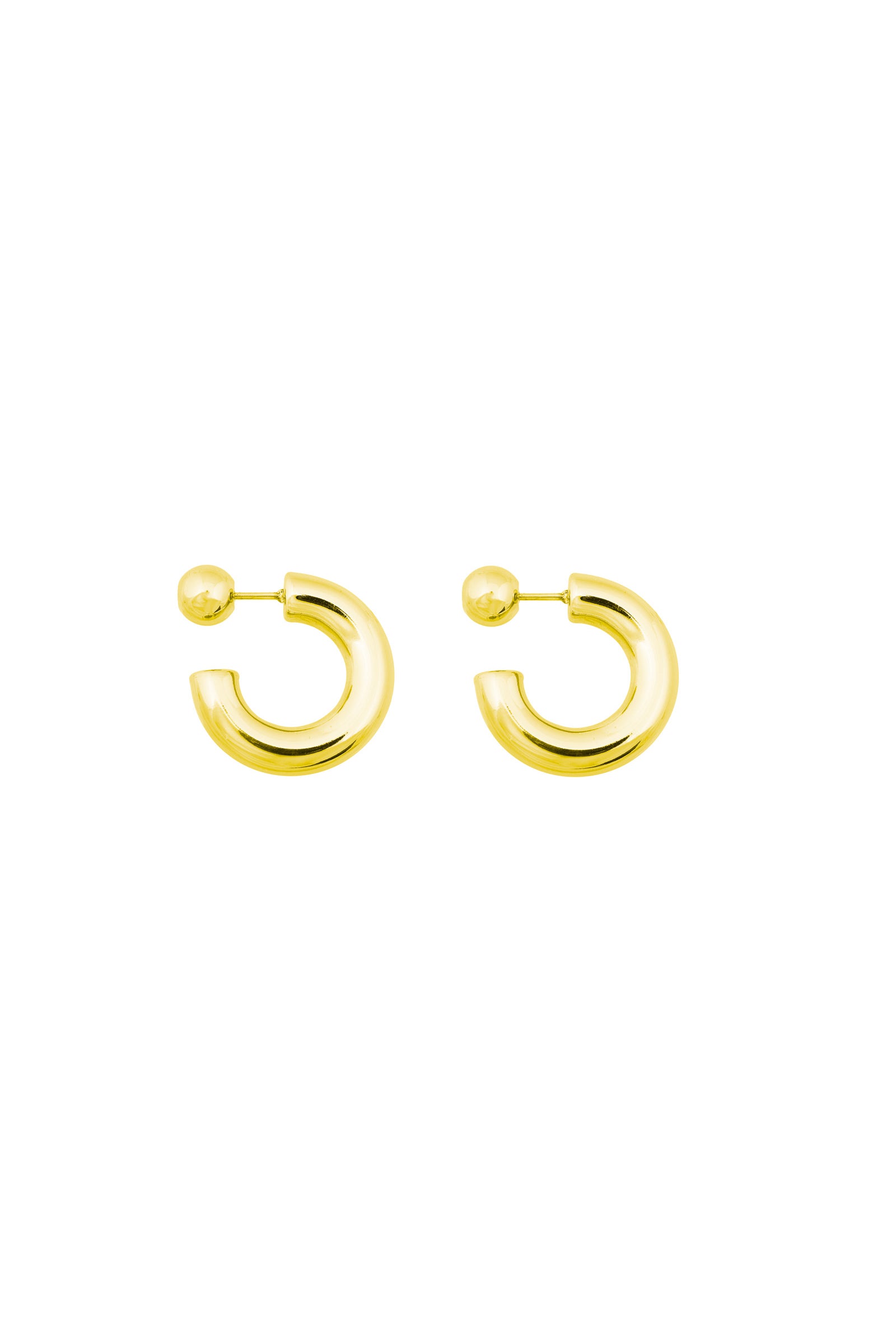 Bandhu Hoop Dot Earrings - Gold - RUM Amsterdam