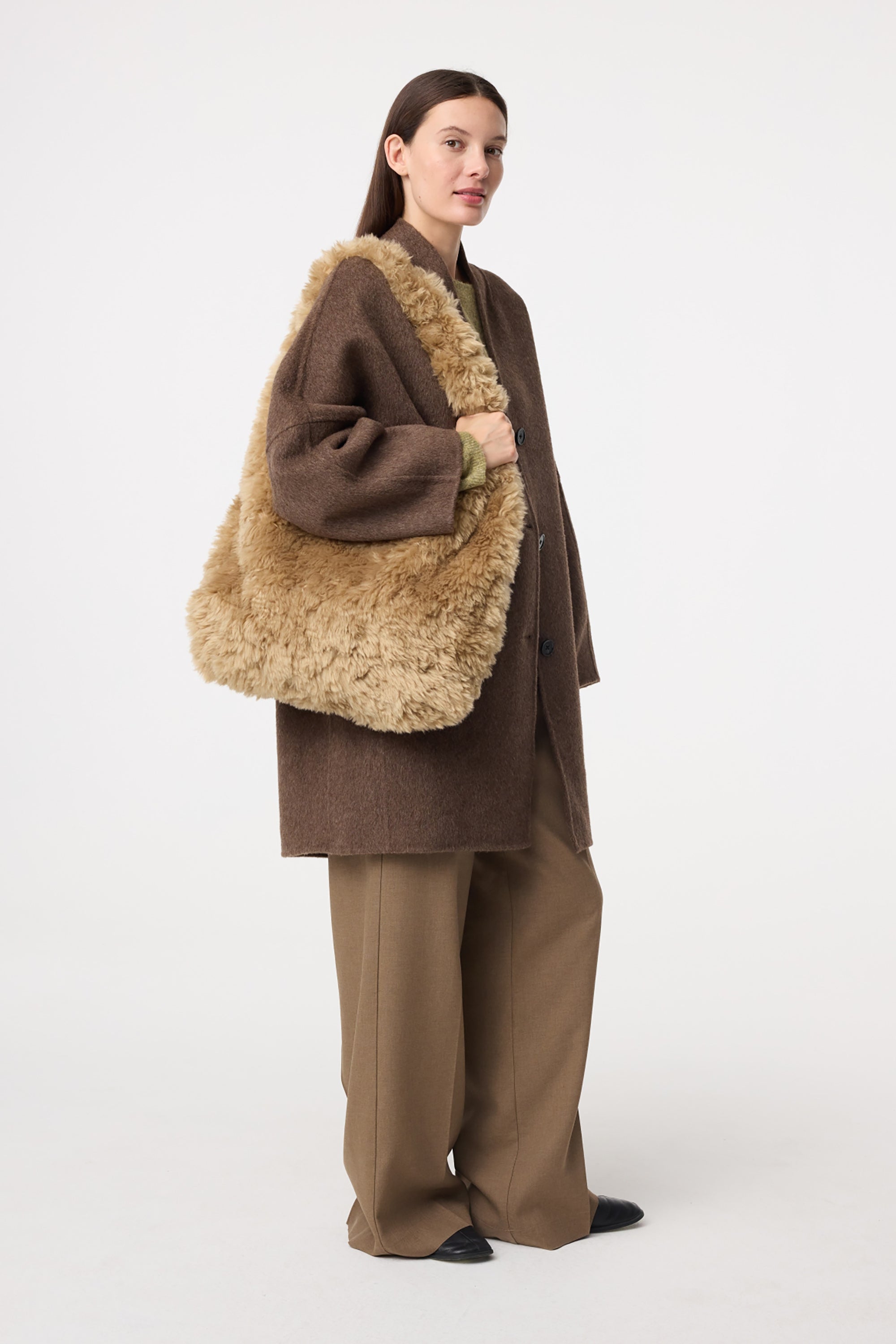 Furry Bag - Hazel