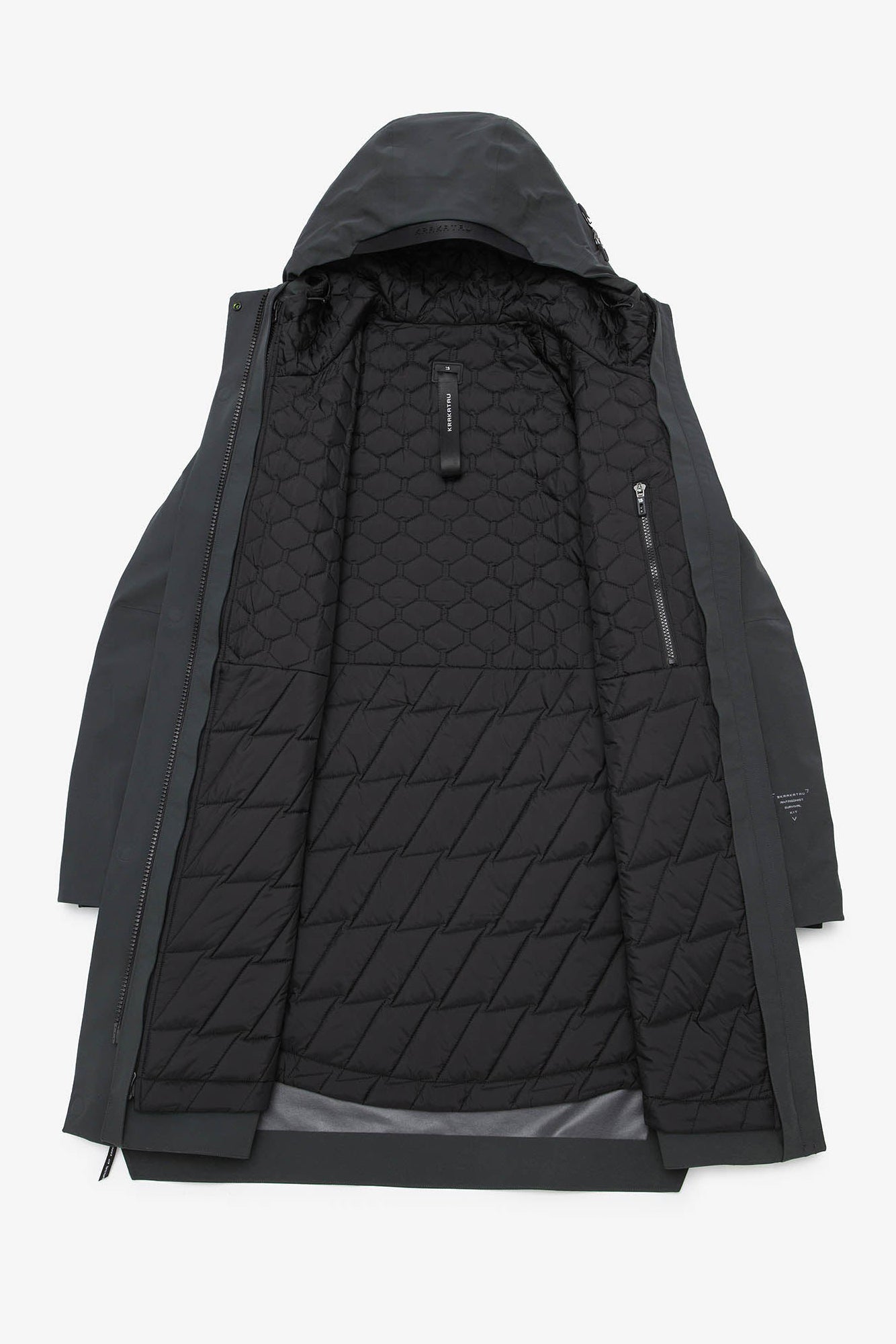 Krakatau Planck Liner Parka Coat - Black - RUM Amsterdam