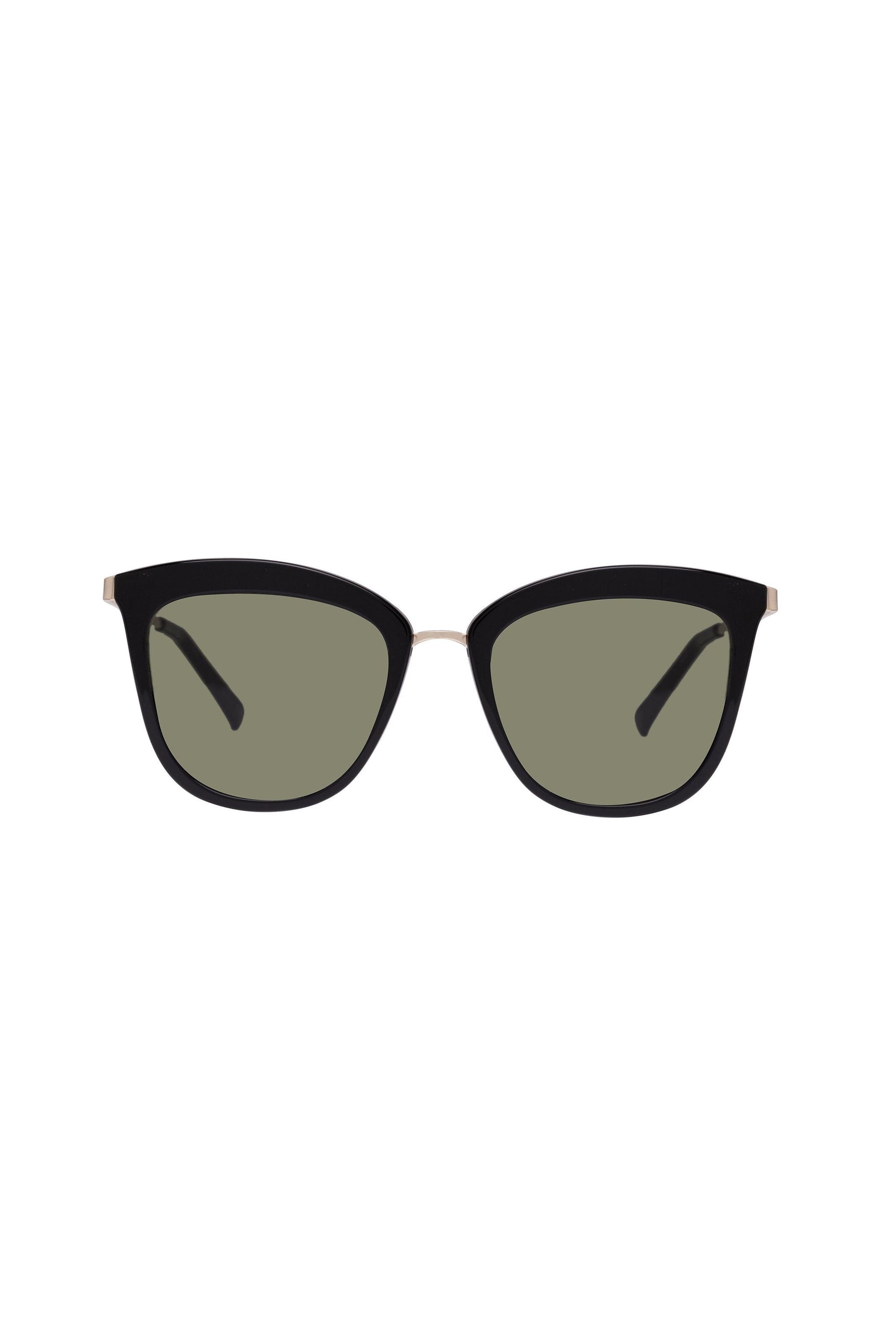 Le Specs Caliente Sunglasses - Black / Gold w/ Khaki Mono Lens - RUM Amsterdam