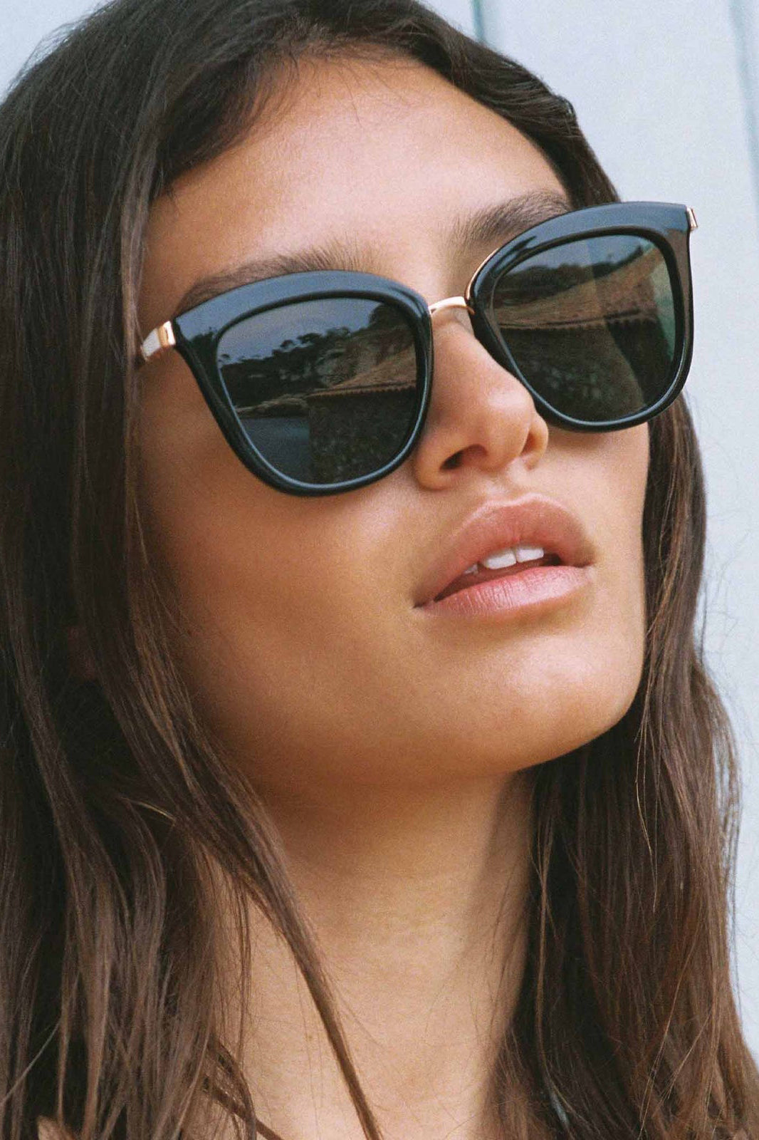 Le Specs Caliente Sunglasses - Black / Gold w/ Khaki Mono Lens - RUM Amsterdam