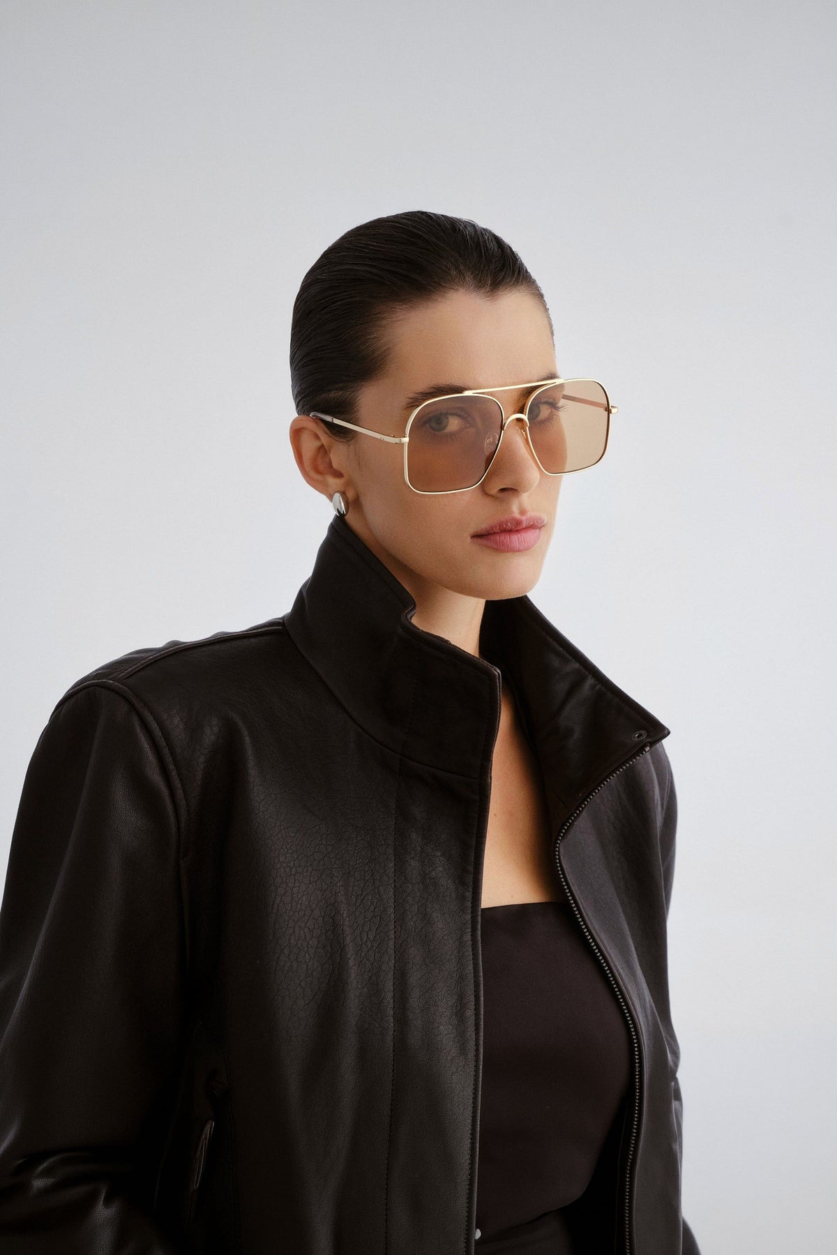 Civelle Sunglasses - Bright Gold w/ Tan Tint